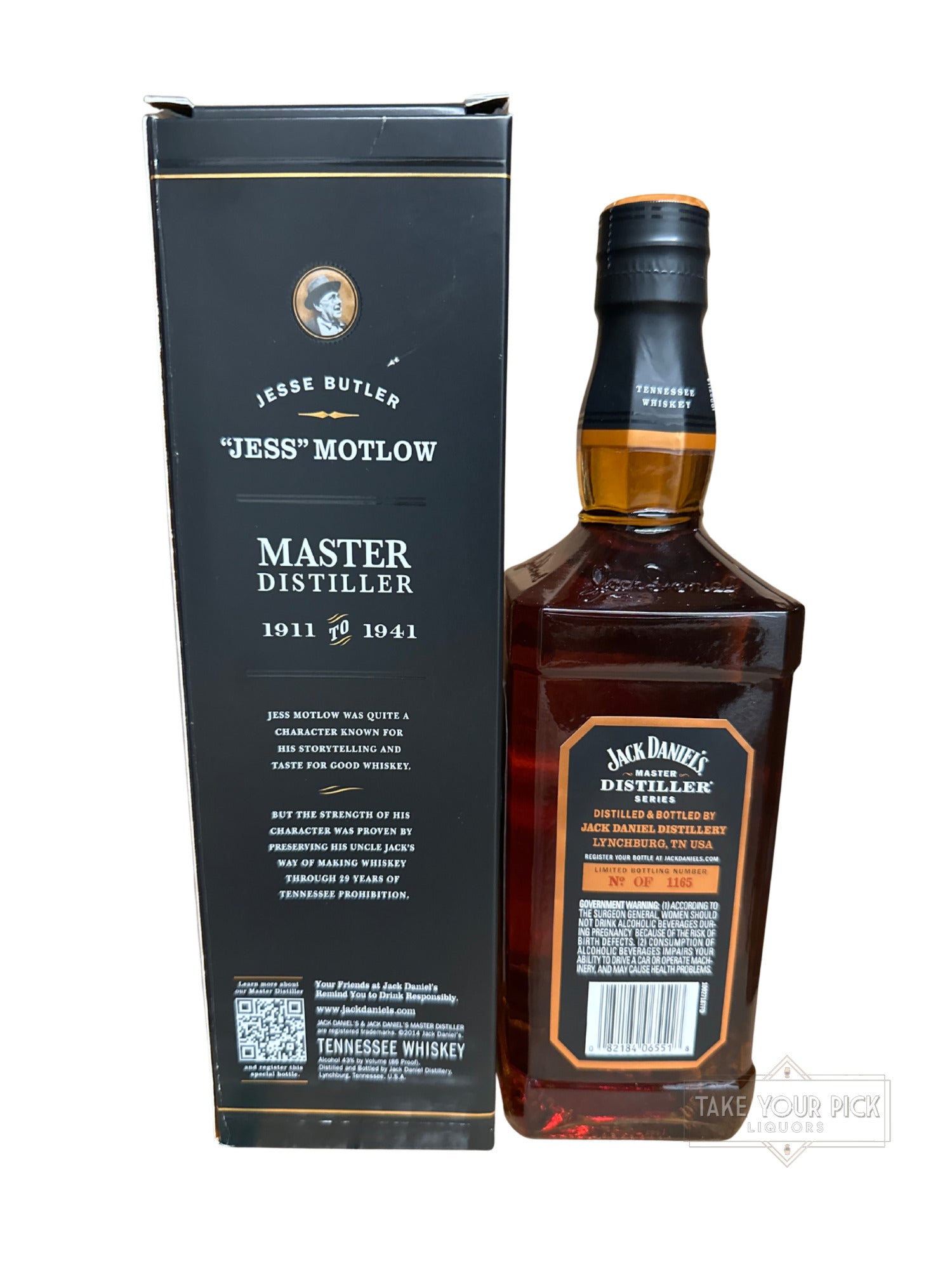 2013 Jack Daniel's Jess Motlow Jack Daniel's Master Distiller Series Limited No. 2 Edition 86 Proof 750ml