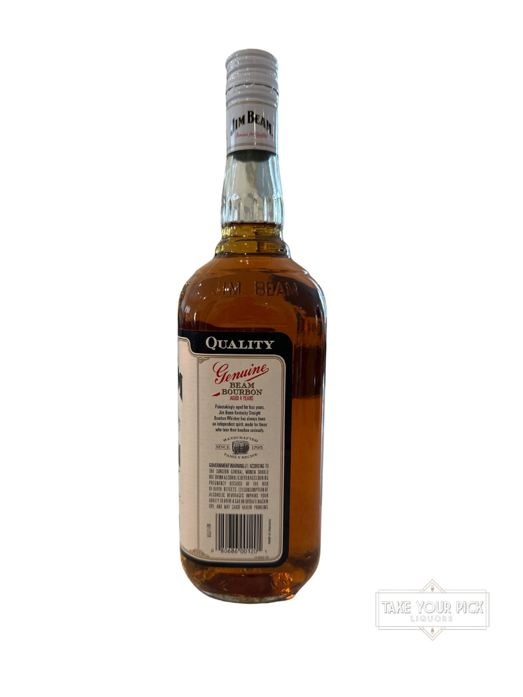 2013 Jim Beam 80 Proof 1.0 Liter 80 Proof 1000ml