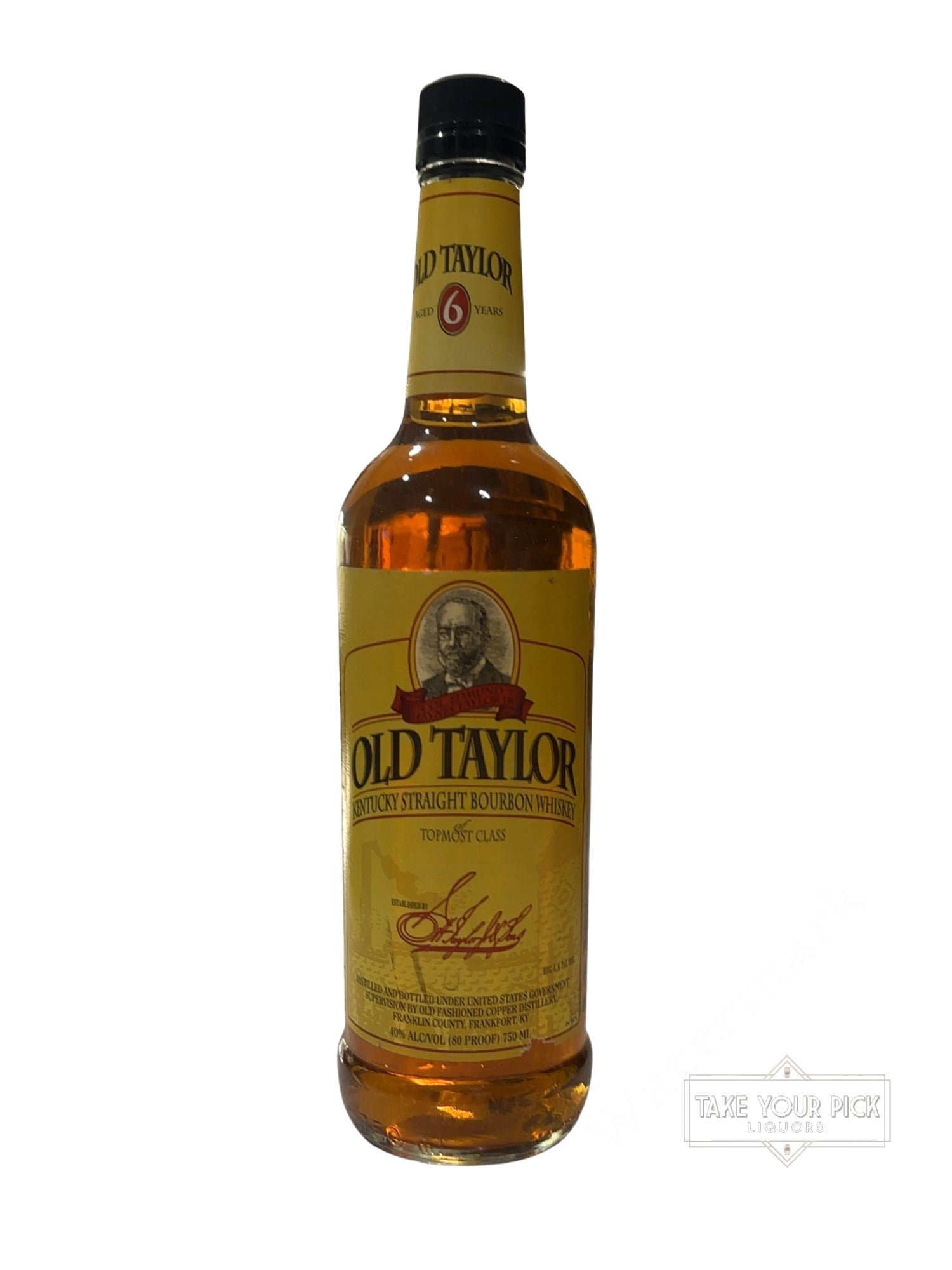 2013 The Old Taylor Distillery Company Old Taylor Kentucky Straight Bourbon Whiskey 80 Proof 750ml