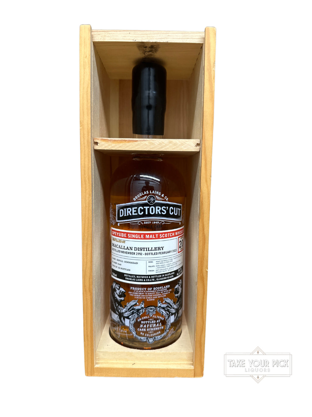 2014 Macallan Douglas Laing Directors' Cut Speyside Single Malt Scotch Whisky 109.8 Proof