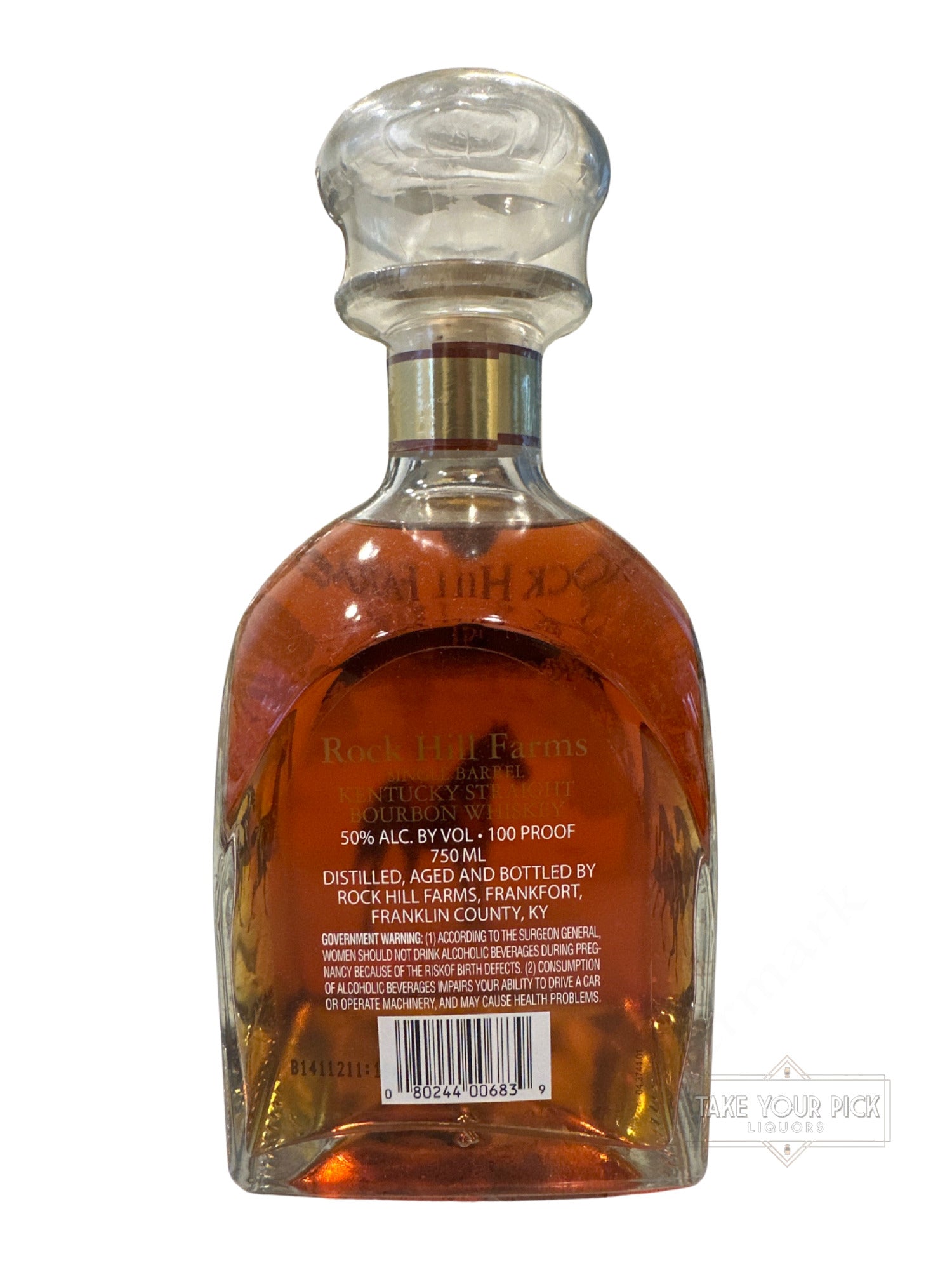 2014 Rock Hill Farms Single Barrel Bourbon 100 Proof