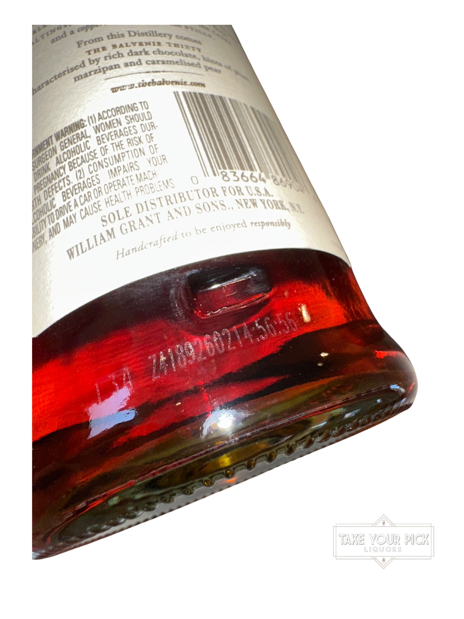 2014 The Balvenie Aged 30 Years 94.6 Proof 750ml