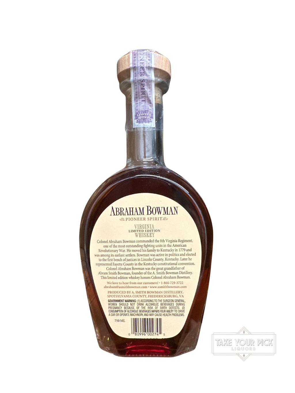 2015 Abraham Bowman Coffee Finished 134.6 Proof
