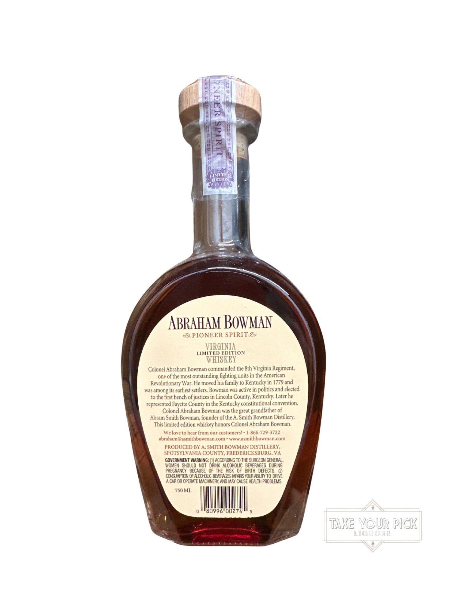 2015 Abraham Bowman Coffee Finished 134.6 Proof