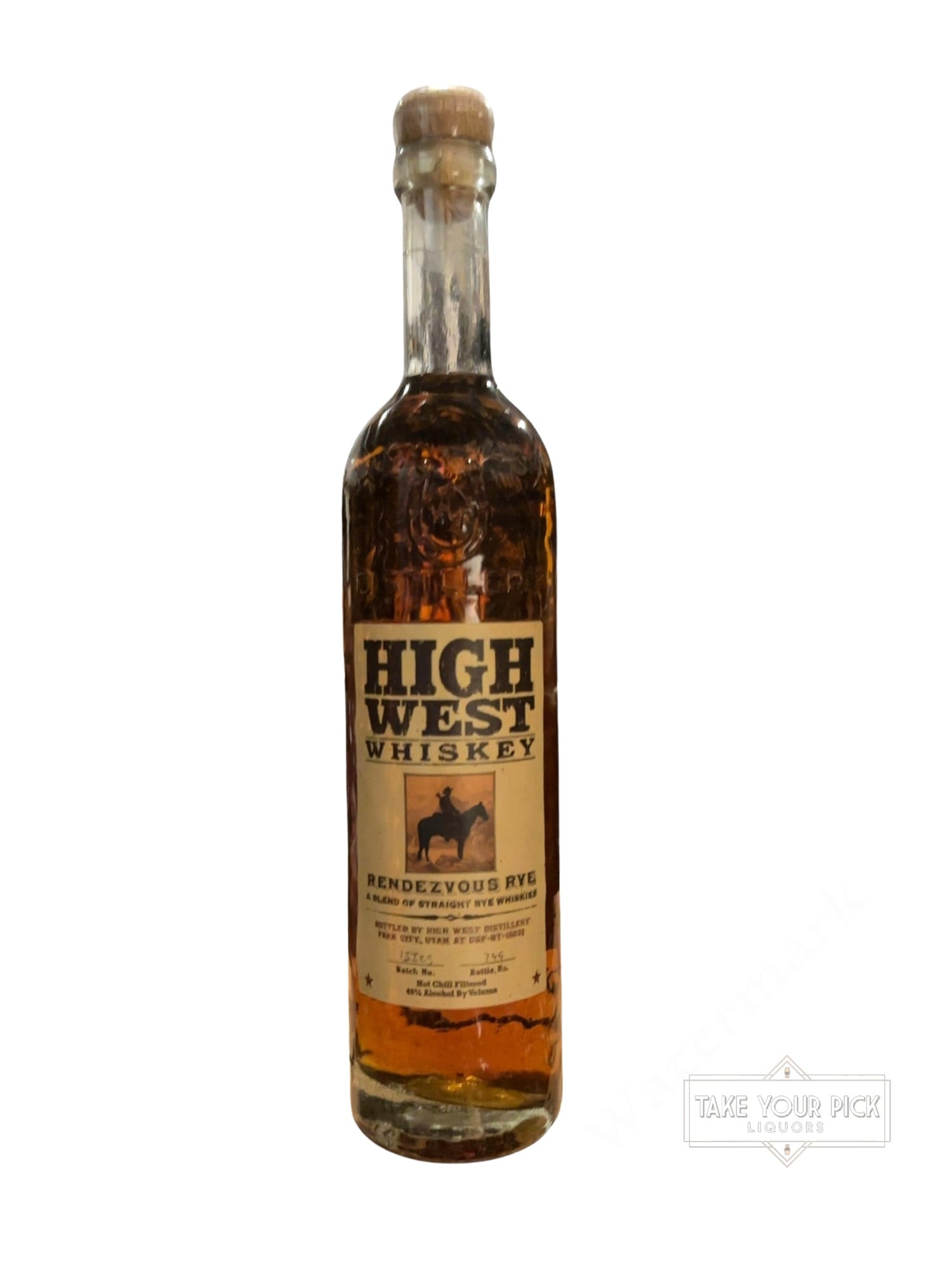 2015 High West Distillery Rendezvous Rye 92 Proof