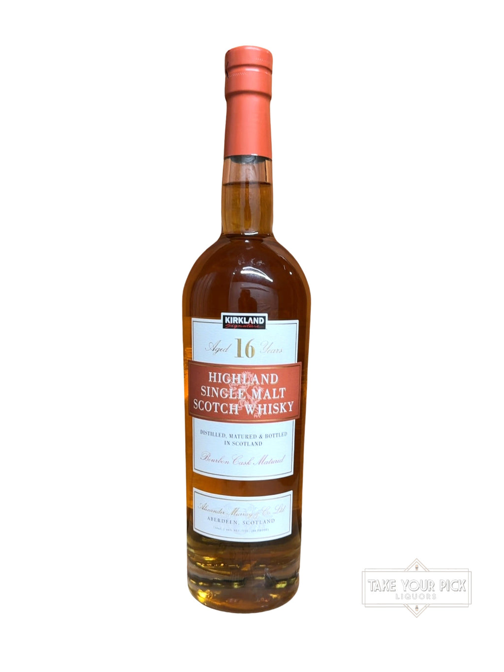 2016 Alexander Murray Aberdeen Kirkland Highland Single Malt Scotch Whisky Aged 16 Years 80 Proof 750ml
