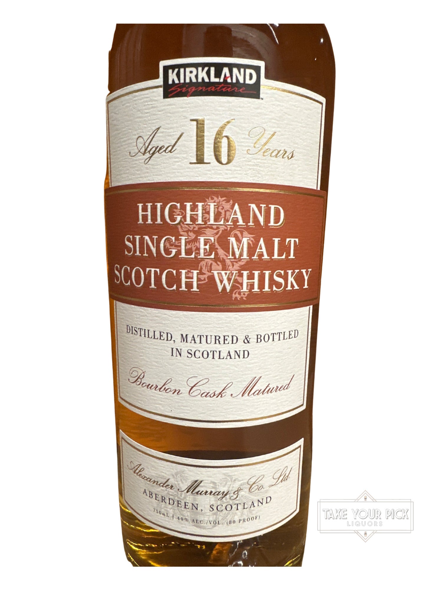 2016 Alexander Murray Aberdeen Kirkland Highland Single Malt Scotch Whisky Aged 16 Years 80 Proof 750ml