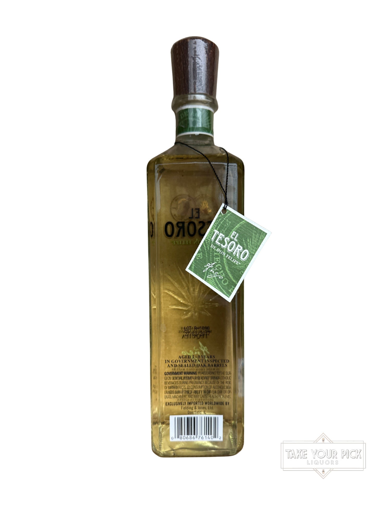 2017 El Tesoro Nom 1139 EL TESORO DE DON FELIPE 80 Proof 750ml