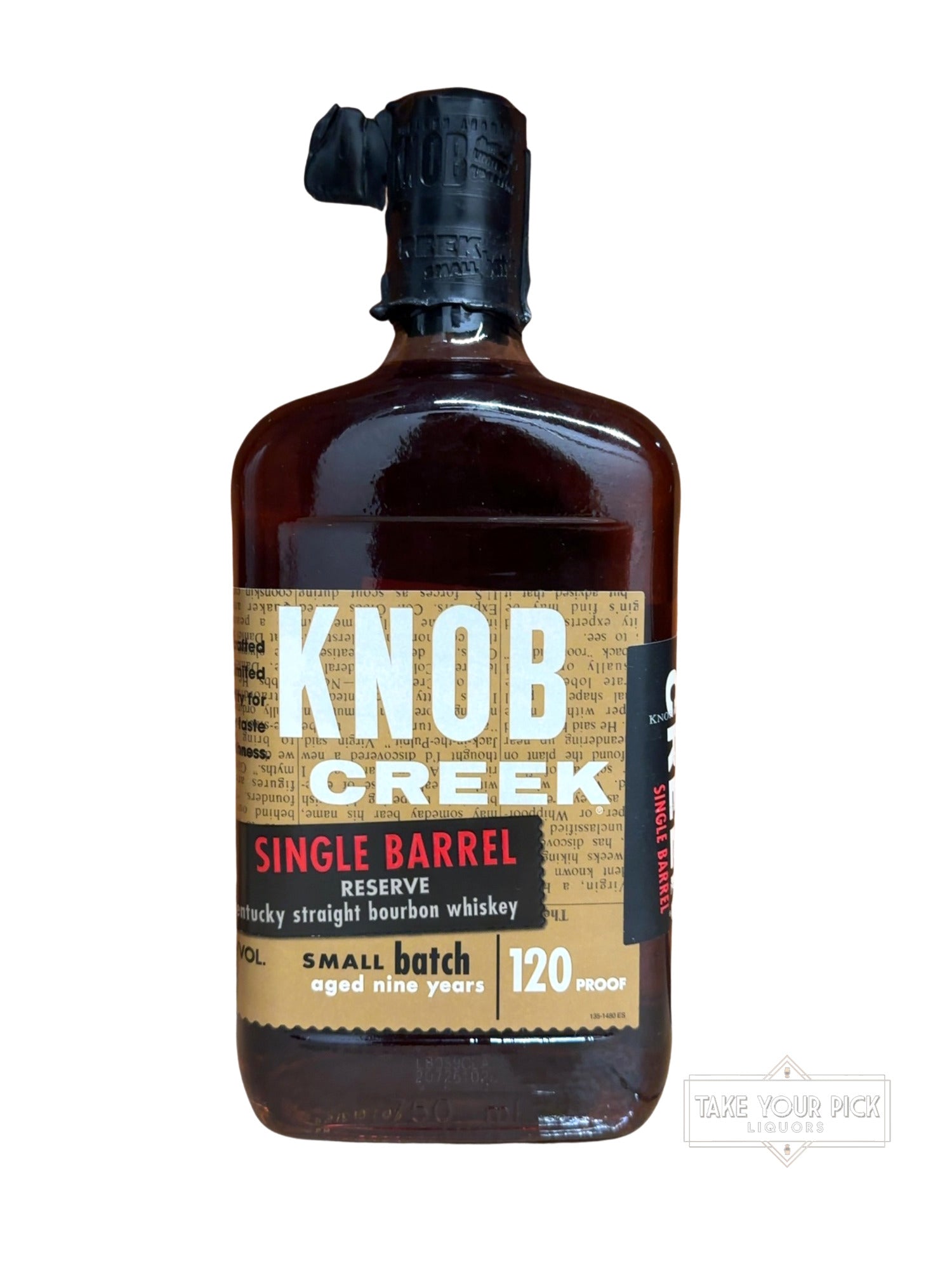 2018 Knob Creek Single Barrel Reserve Kentucky Straight Bourbon Whiskey 120 Proof 750ml