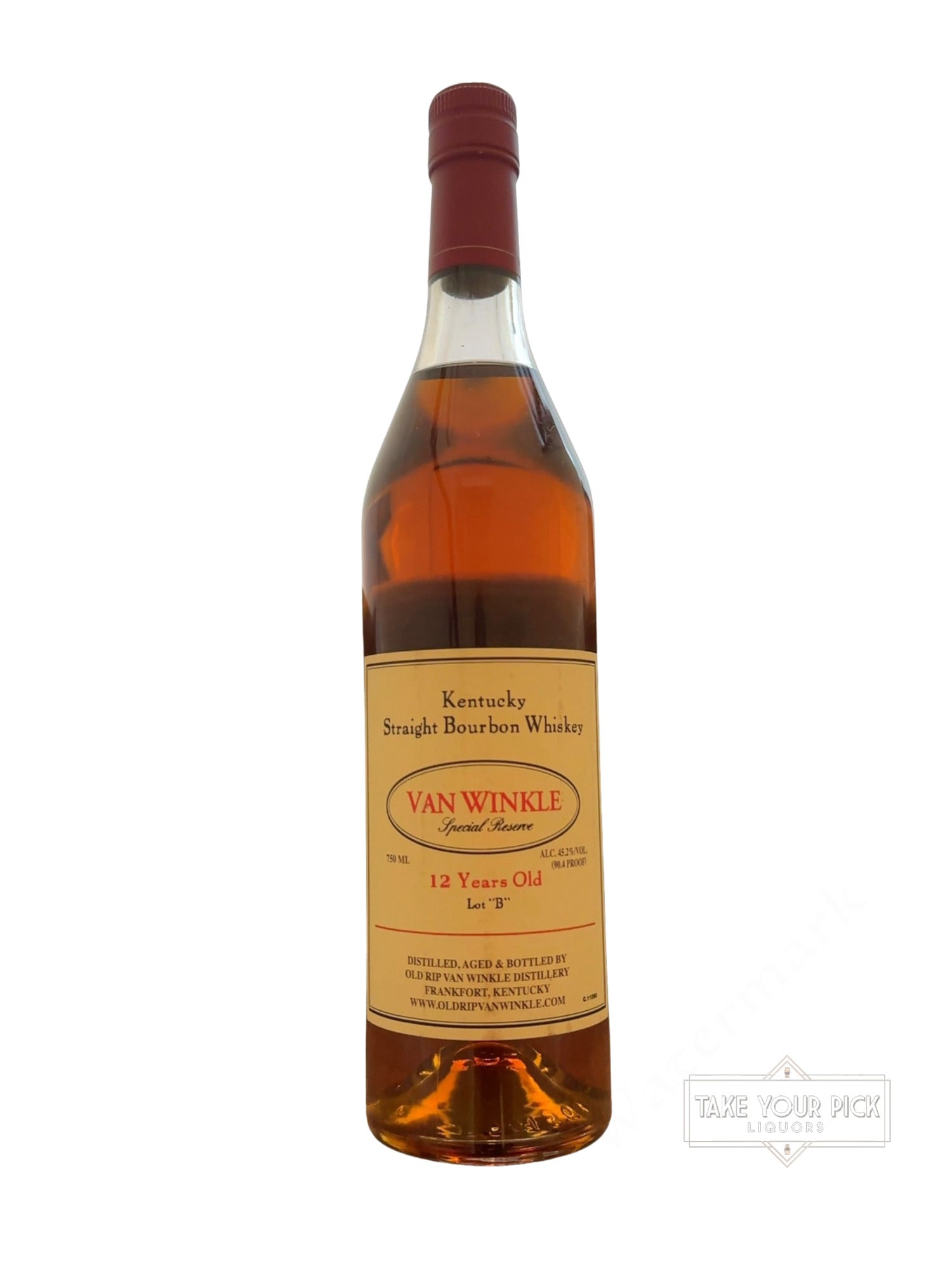 2018 Old Rip Van Winkle Distillery Van Winkle Special Reserve 12 Years Old Lot "B" 90.4 Proof