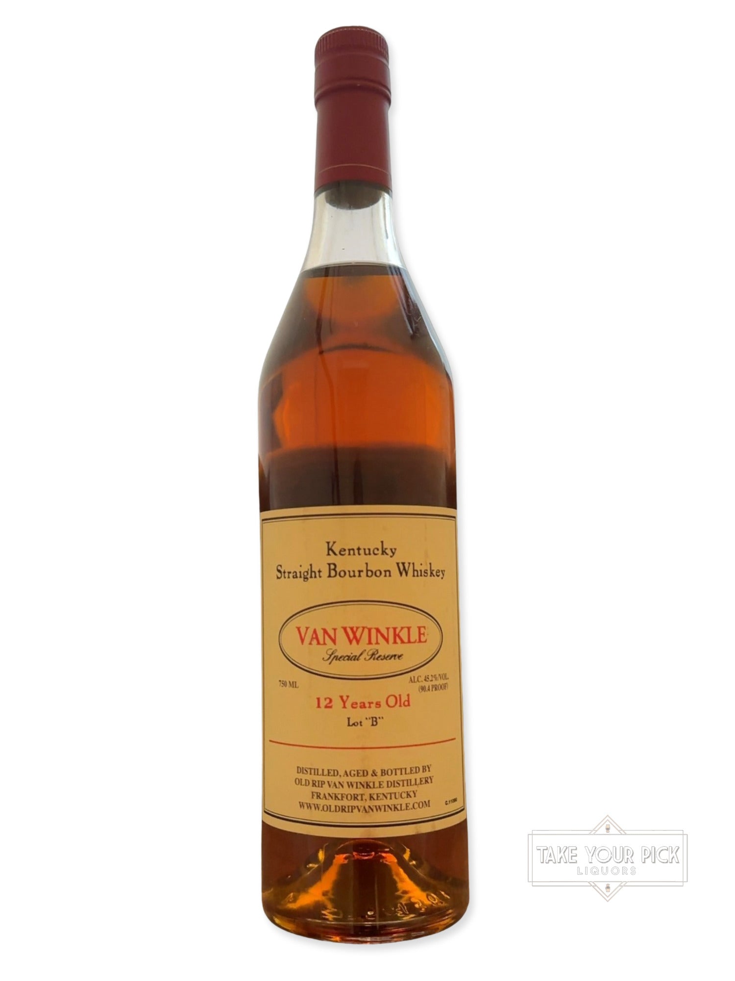 2018 Old Rip Van Winkle Distillery Van Winkle Special Reserve 12 Years Old Lot "B" 90.4 Proof