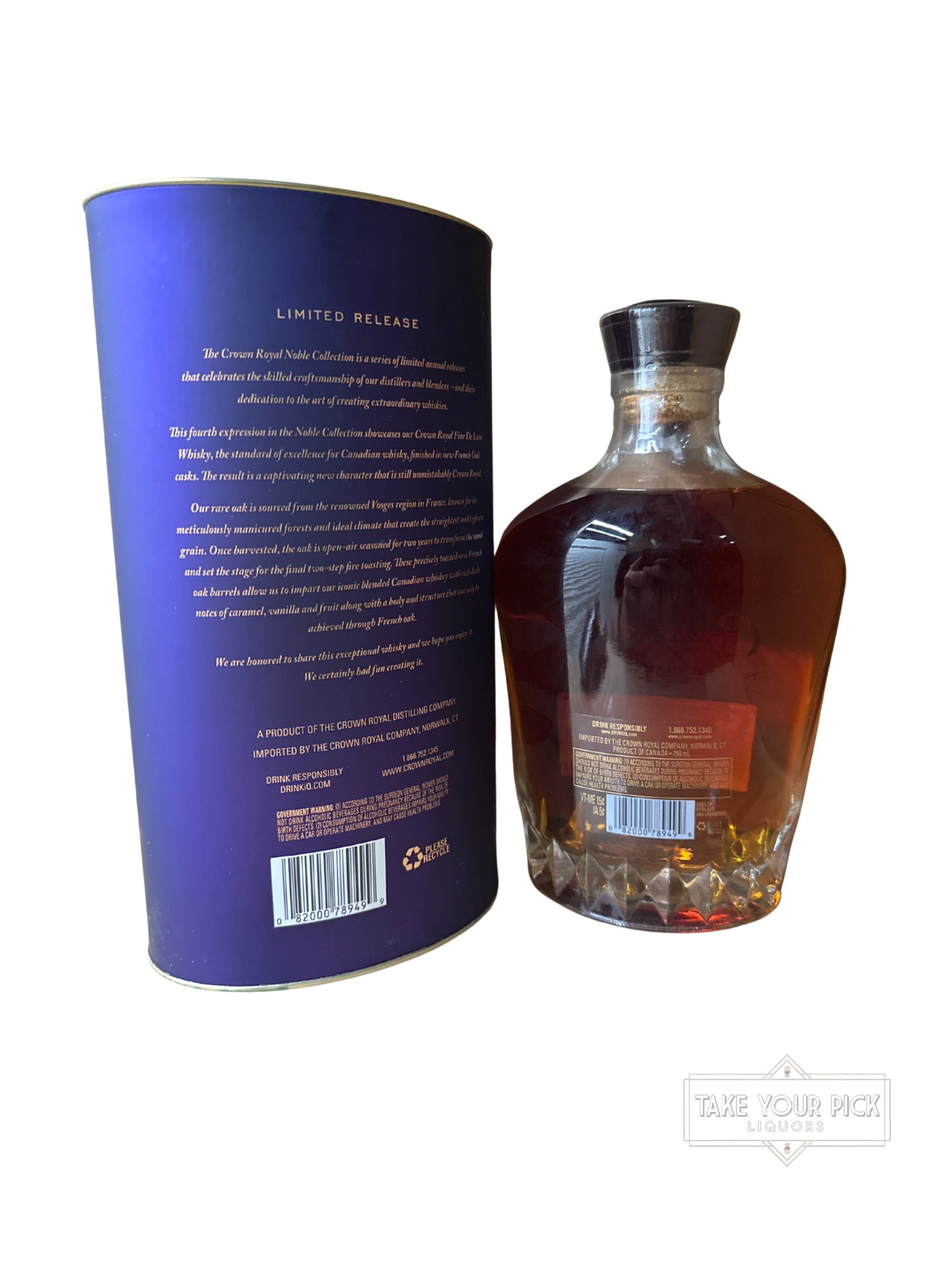 2019 Crown Royal Noble Collection French Oak Cask Finished 80 Proof