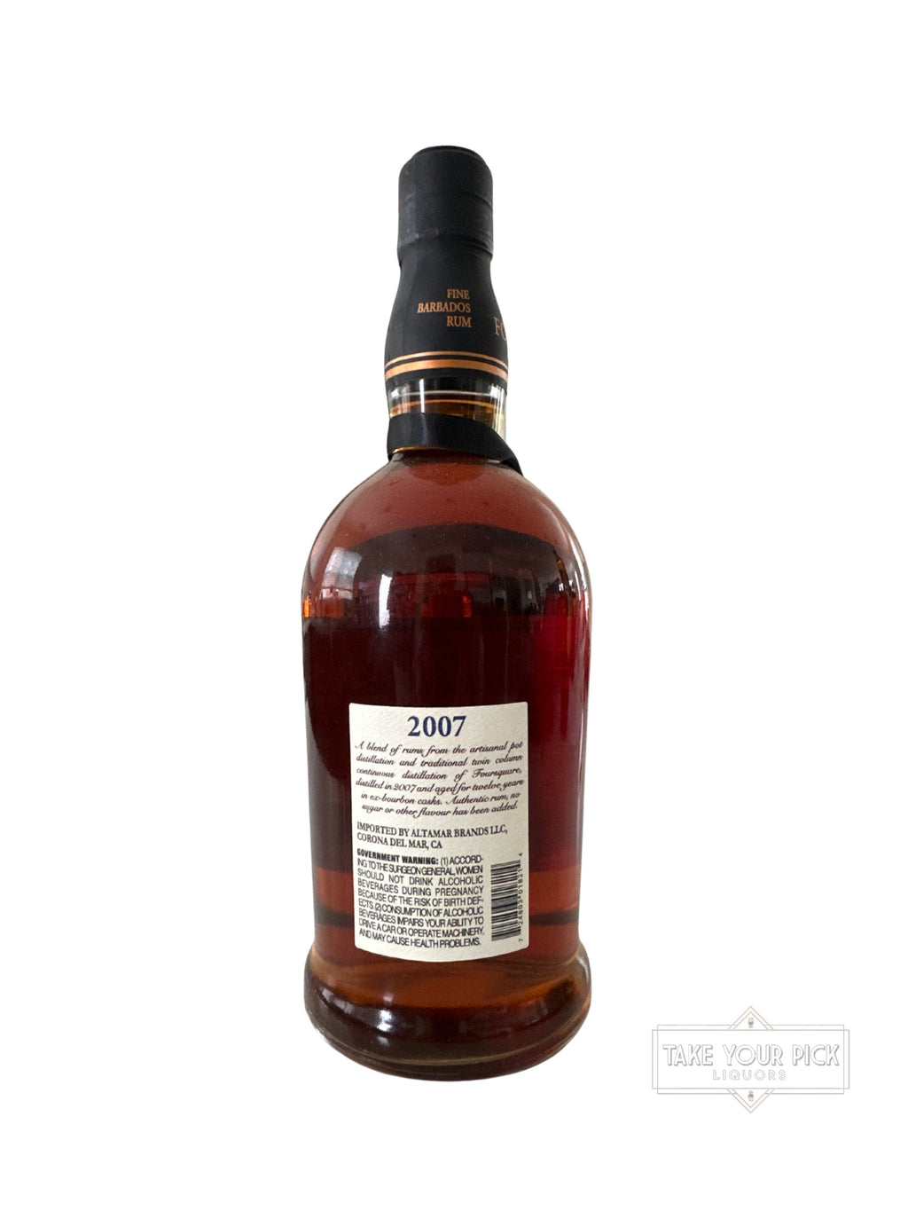 2019 Foursquare Rum Cask Strength 118 Proof 750ml
