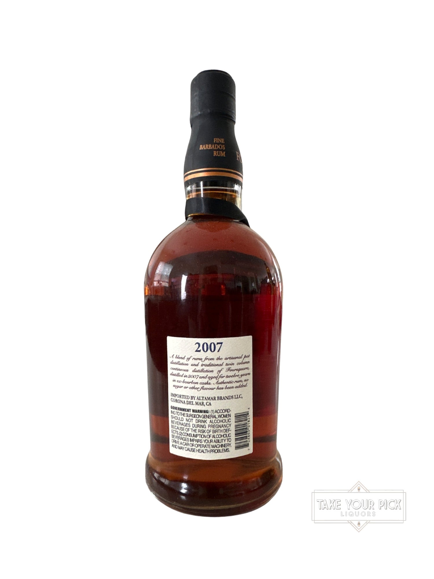 2019 Foursquare Rum Cask Strength 118 Proof 750ml