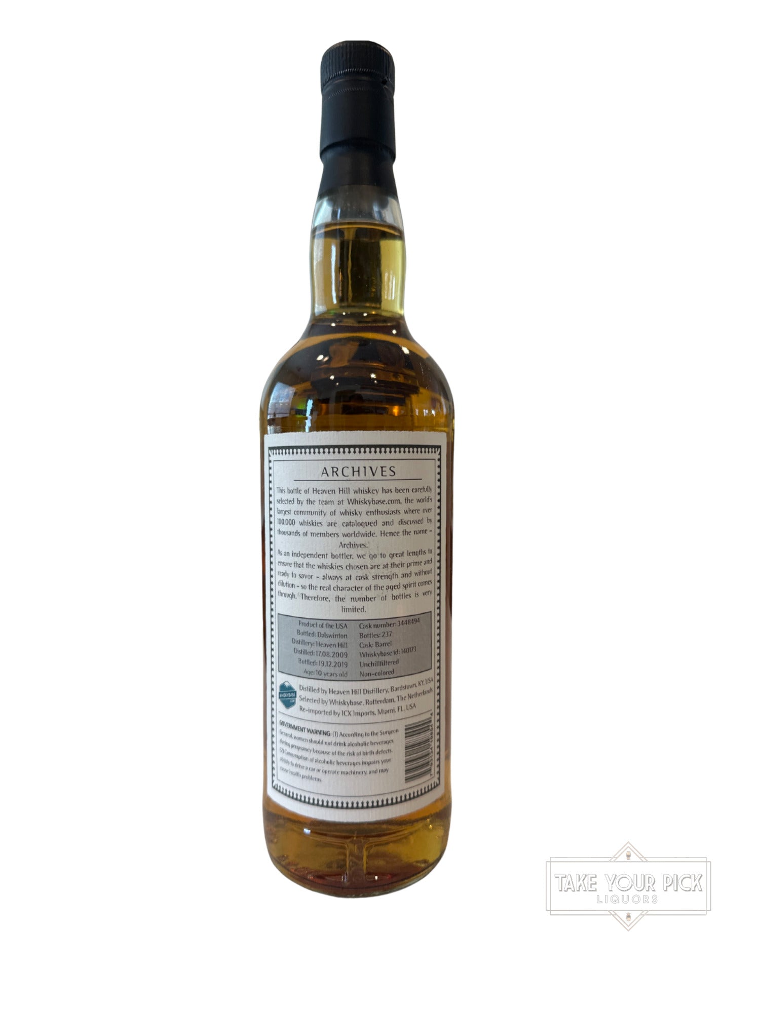 2019 Heaven Hill Distillery Archives American Whiskey 129.0 Proof 750ml