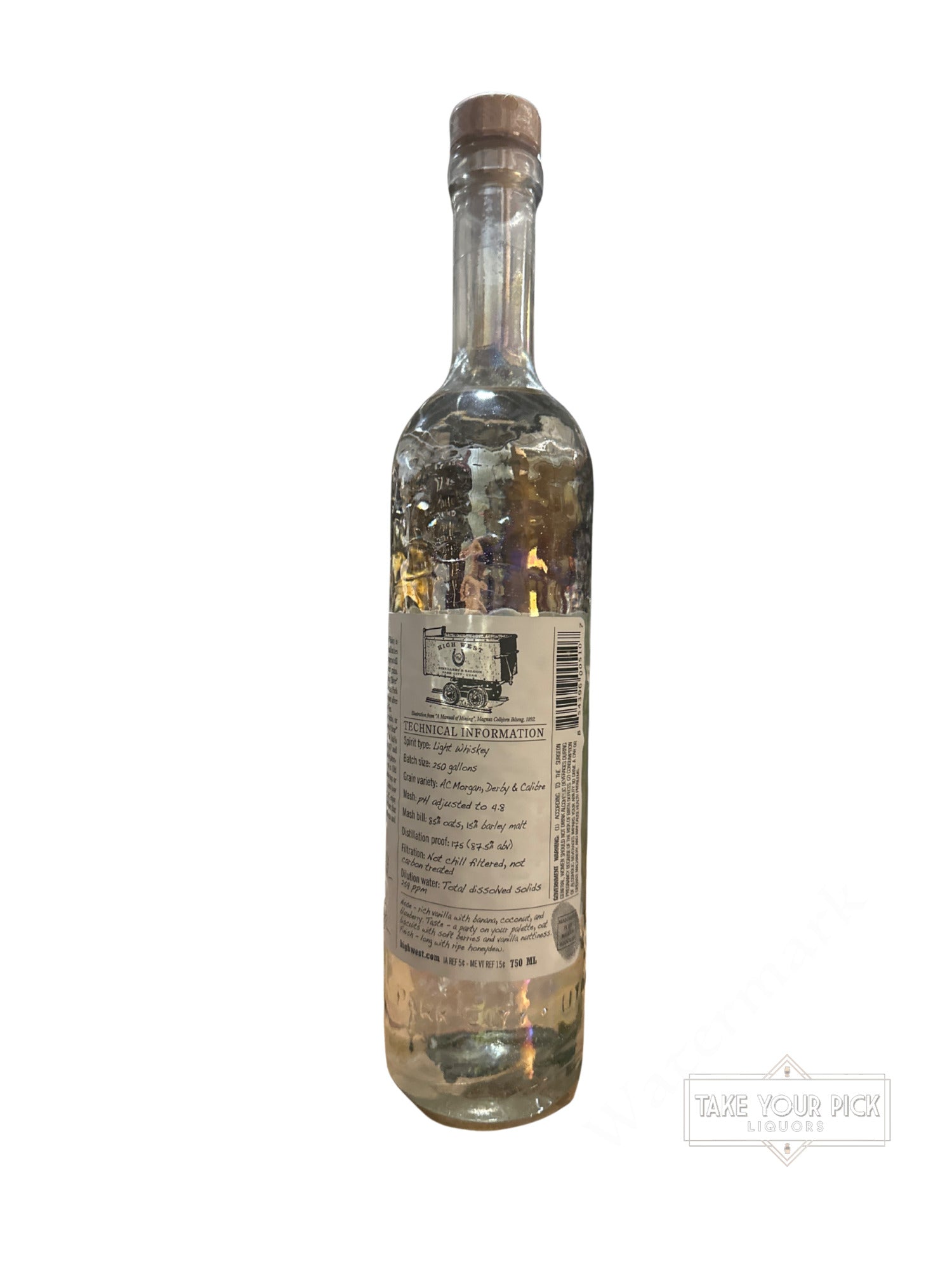 2019 High West Silver Whiskey Western Oat 80 Proof