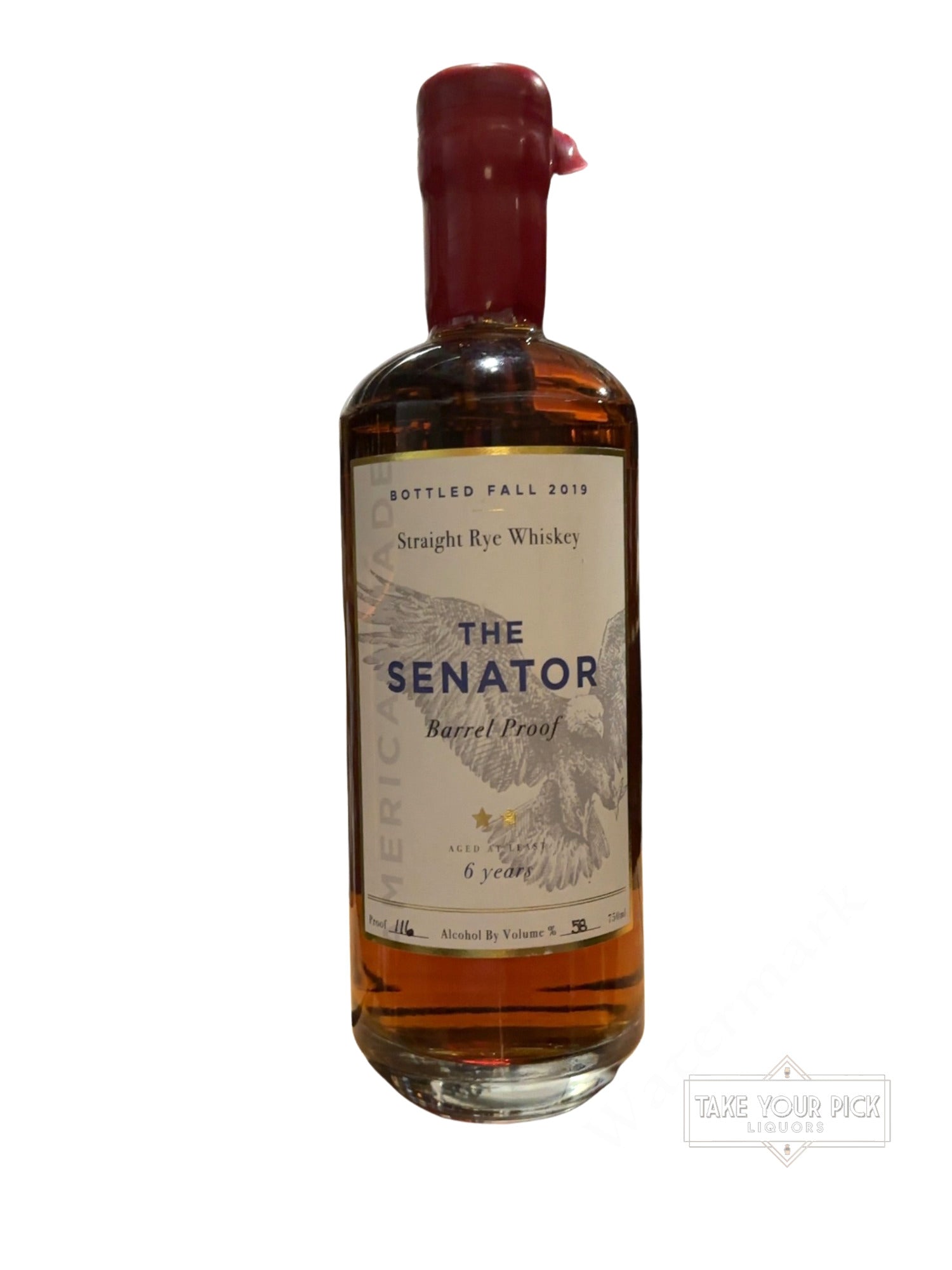 2019 MGP The Senator Barrel Proof Straight Rye Whiskey 116 Proof