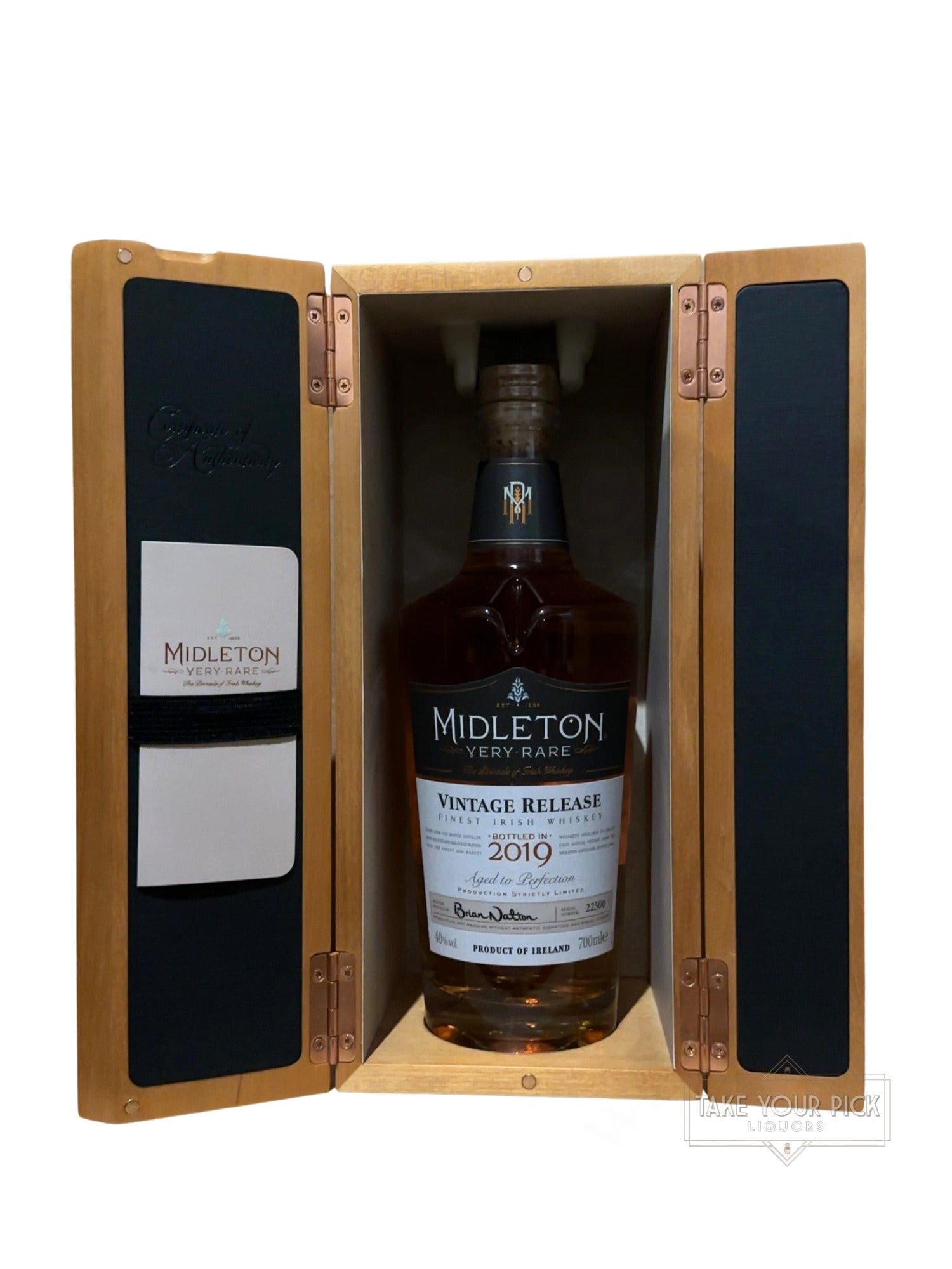 2019 MIDLETON VERY RARE Vintage Release 80 Proof