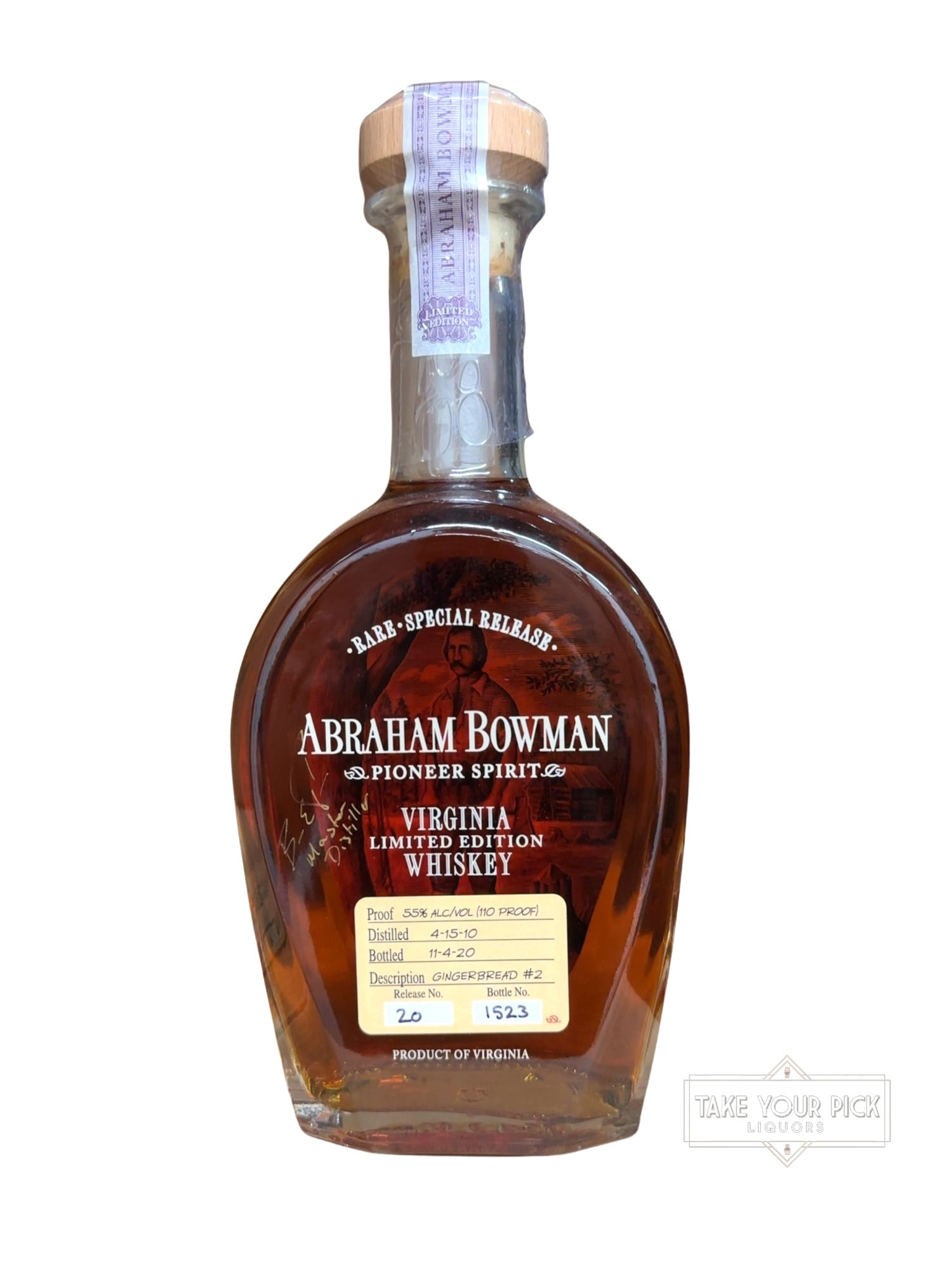 2020 Abraham Bowman Gingerbread #2 110 Proof 750ml