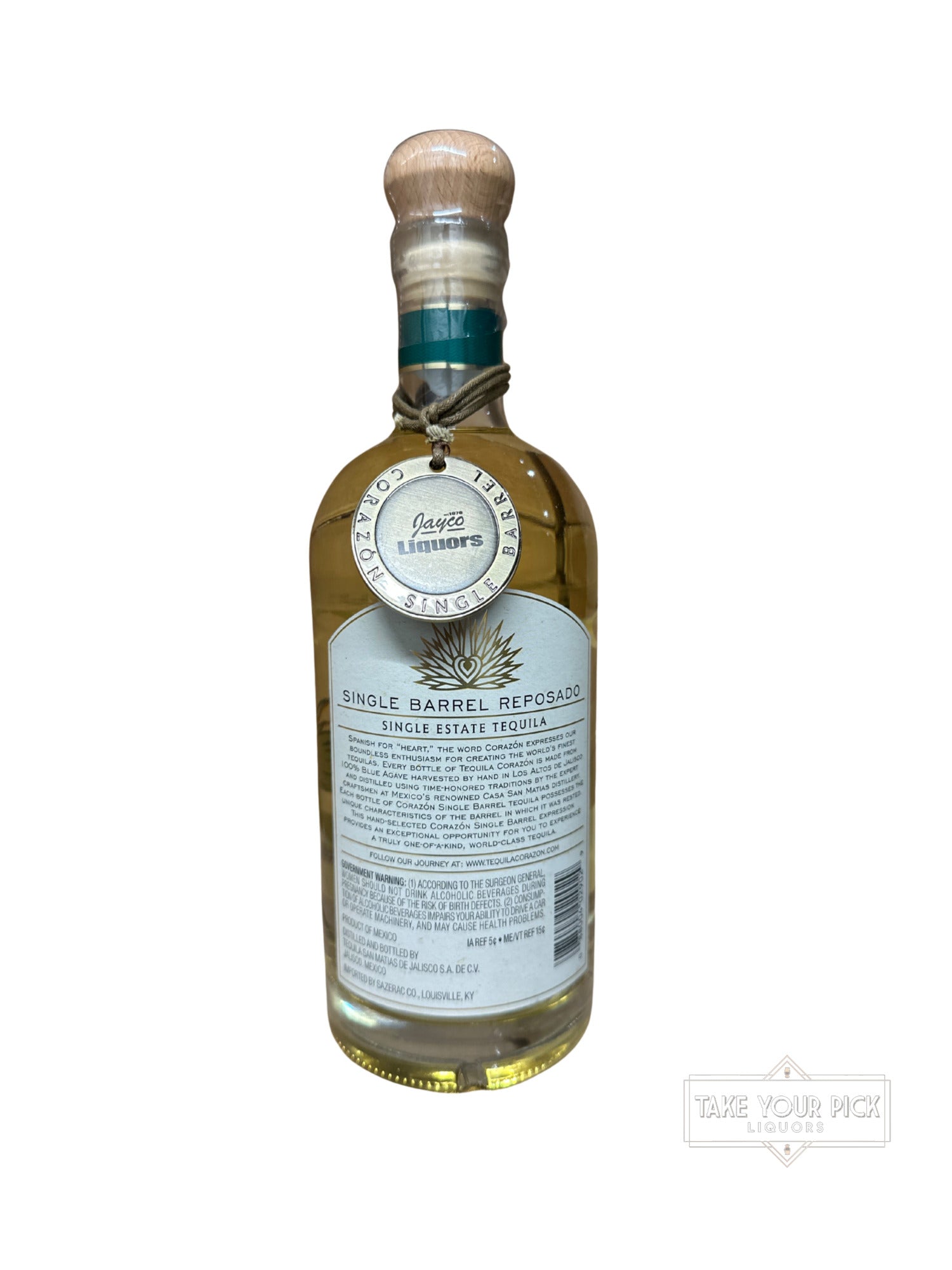 2020 CORAZÓN SINGLE BARREL REPOSADO 80 Proof 750ml