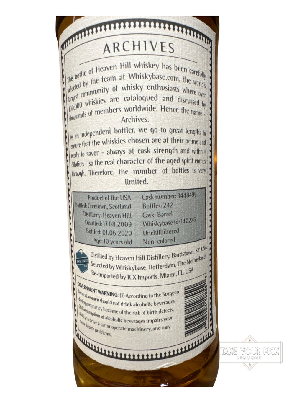 2020 Heaven Hill Distillery Archives American Whiskey 130.6 Proof 750ml