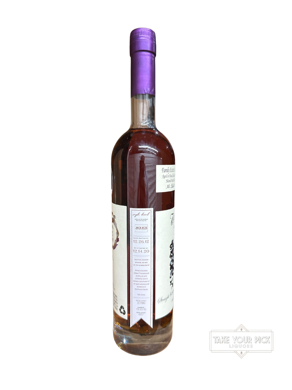 2020 Willett 7 Year Bourbon Jack Rose Dining Saloon #2796 126.8 Proof 750ml