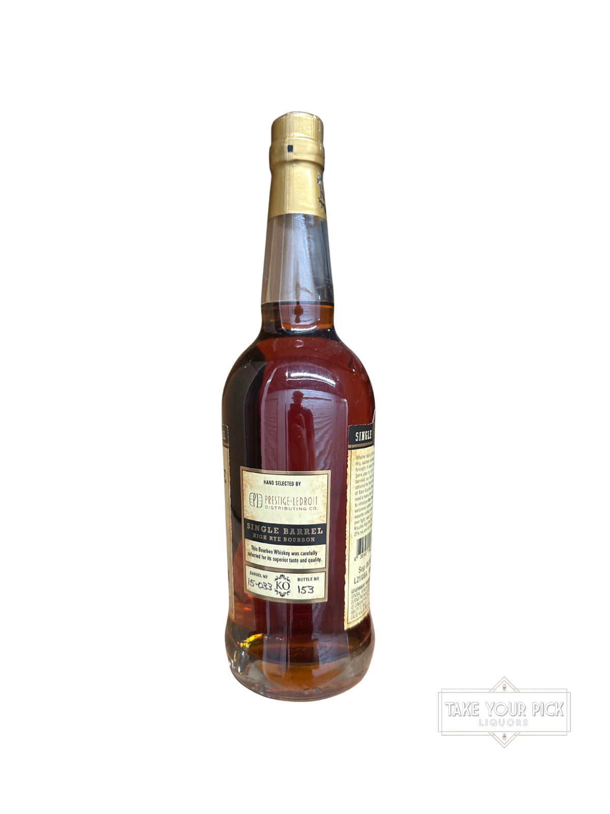 2021 Bare Knuckle Single Barrel High Rye Bourbon 128 Proof 750ml