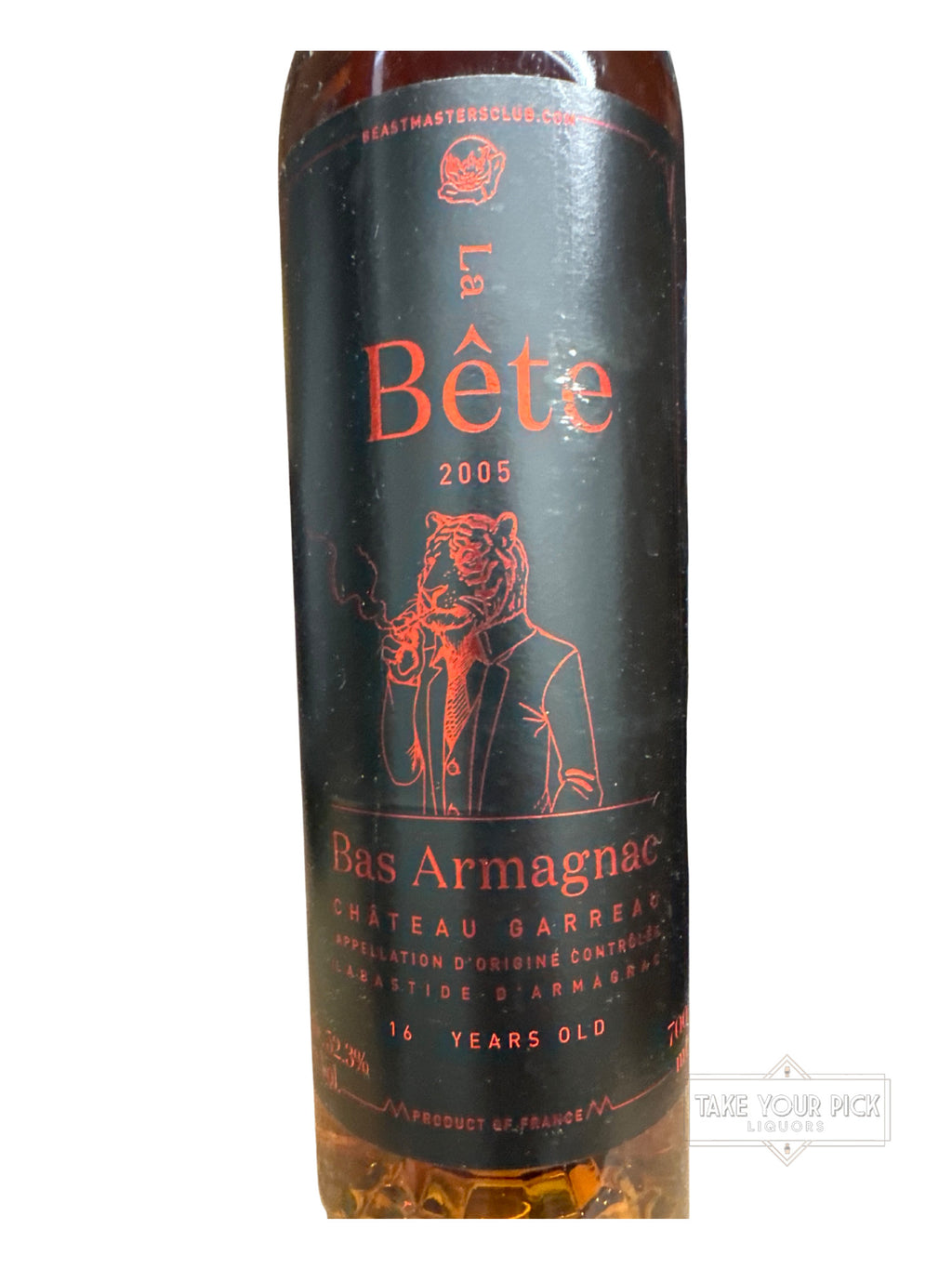 2021 Chateau Garreau La Bete 2005 Bas Armagnac Beastmasters Pick 104.6 Proof 700ml