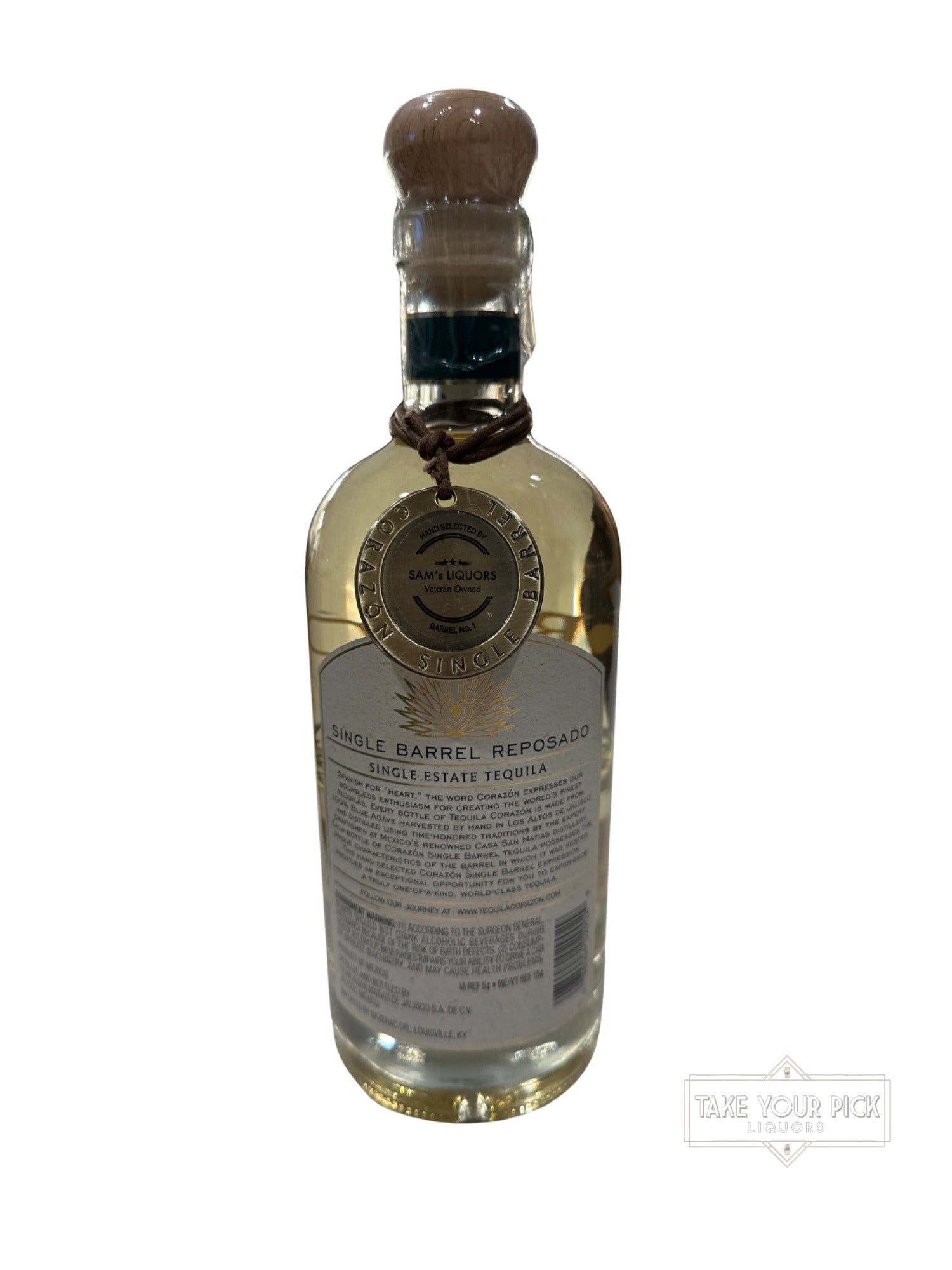 2021 Corazón Single Barrel Reposado 80 Proof 750ml