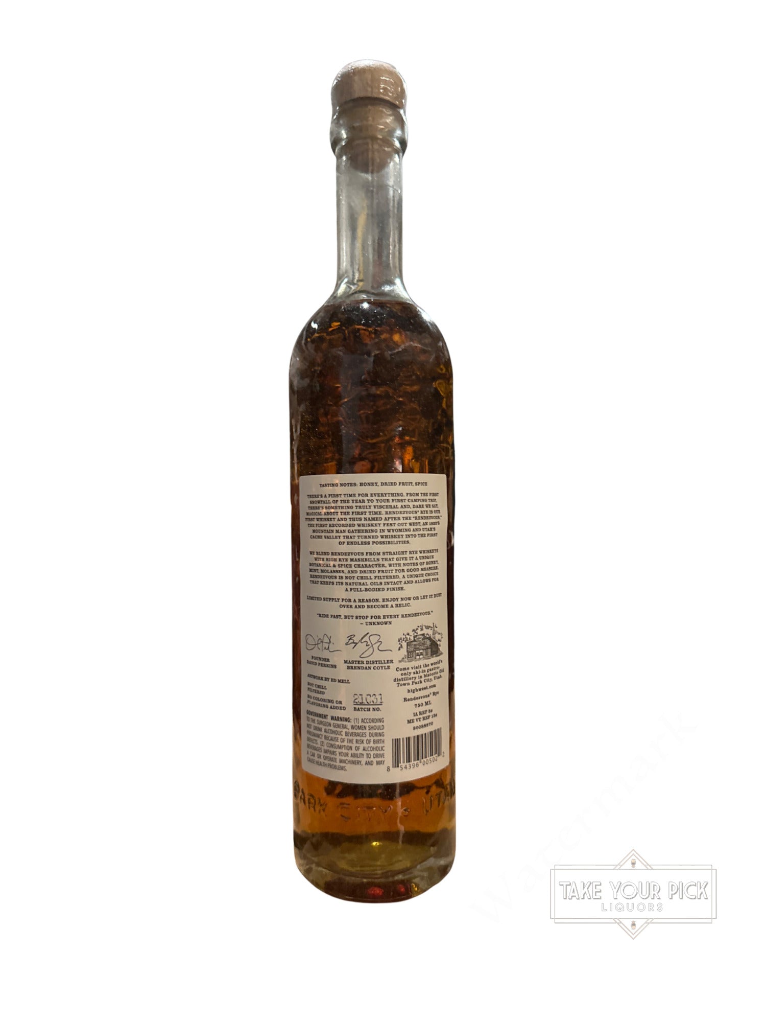 2021 High West Rendezvous Rye 92 Proof
