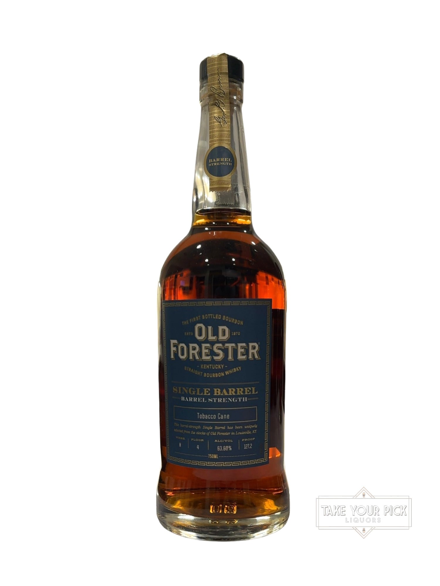 2021 Old Forester Single Barrel Barrel Strength Tobacco Cane 127.2 Proof 750ml