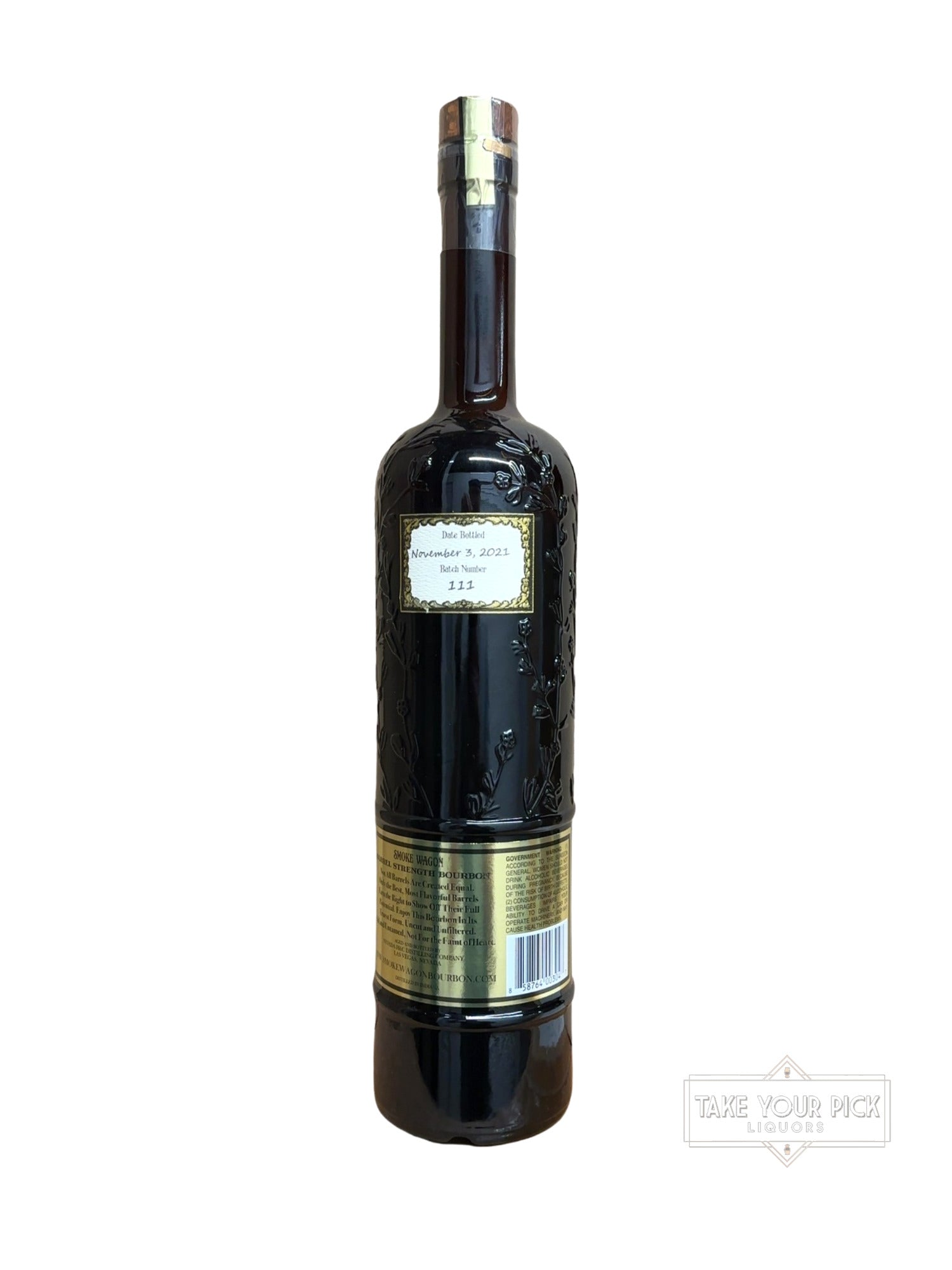 2021 SMOKE WAGON BARREL STRENGTH BOURBON 113.22 Proof 750ml Batch 111