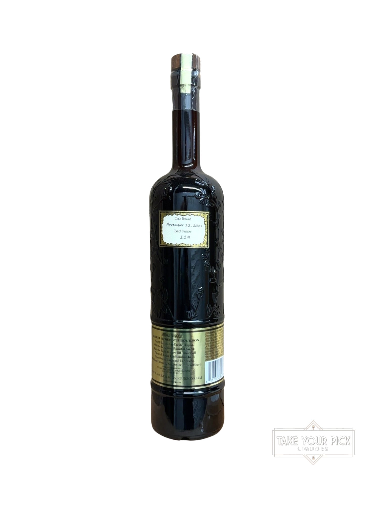 2021 SMOKE WAGON BARREL STRENGTH BOURBON 114.2 Proof 750ml Batch 119