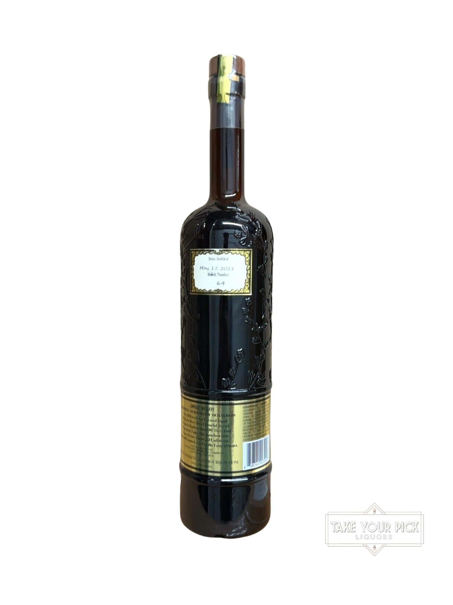 2021 Smoke Wagon BARREL STRENGTH BOURBON Uncut Unfiltered 114.88 Proof 750ml Batch 94