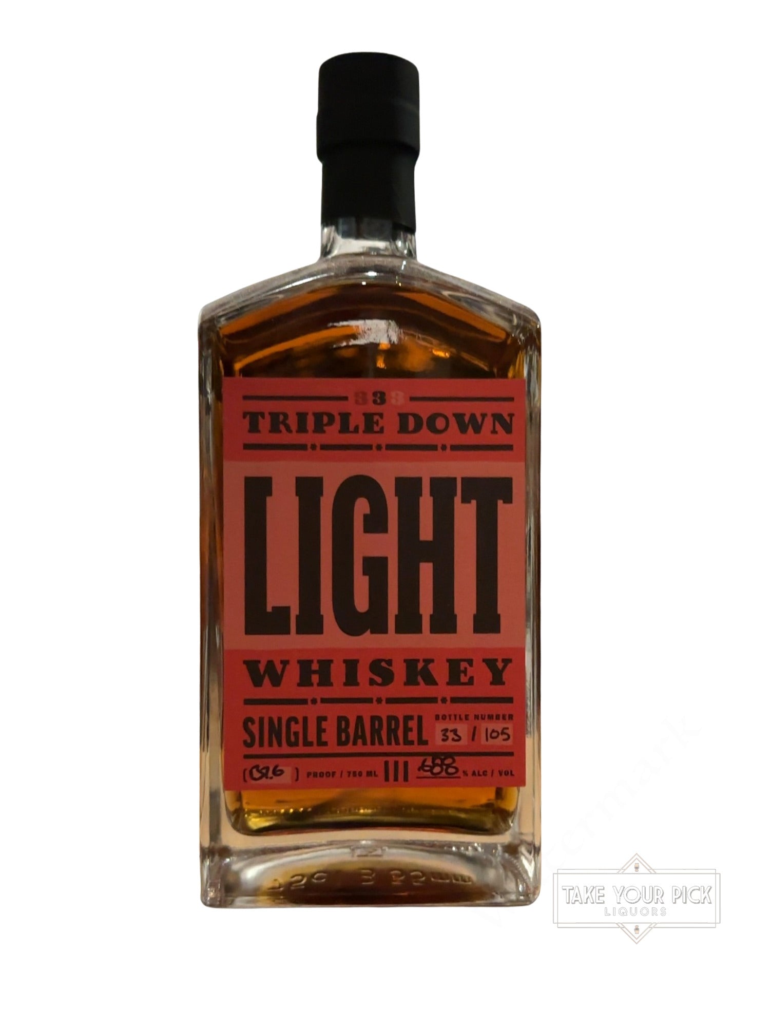 2021 Triple Down Light Whiskey Single Barrel 137.6 Proof