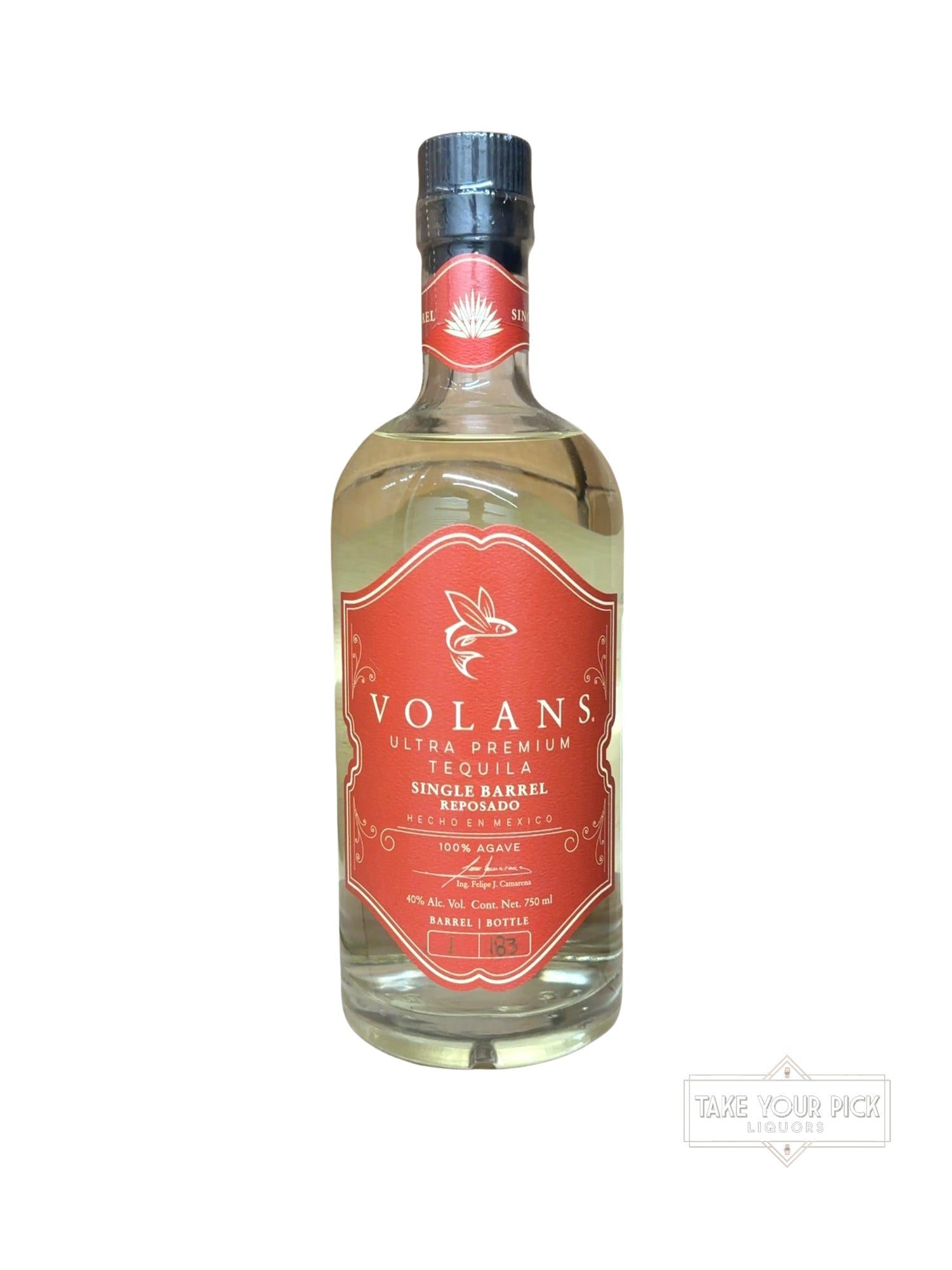 2021 Volans Ultra Premium Tequila Single Barrel Reposado 80 Proof 750ml