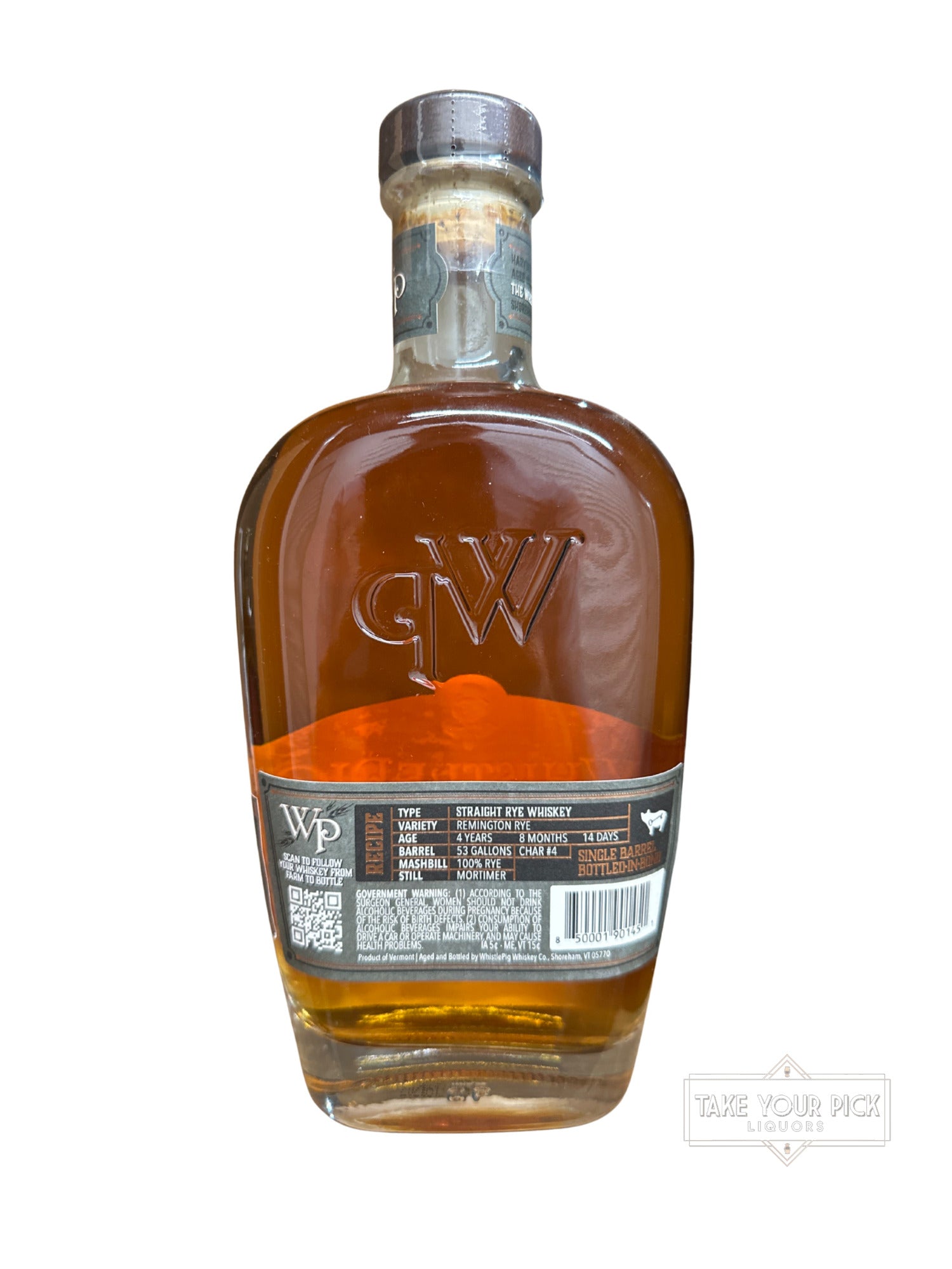 2021 WhistlePig Farmstock Rye Beyond Bonded Single Barrel 100.1 Proof 750ml