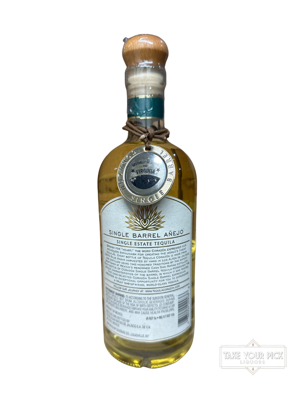 2022 Corazón Single Barrel Añejo 80 Proof 750ml