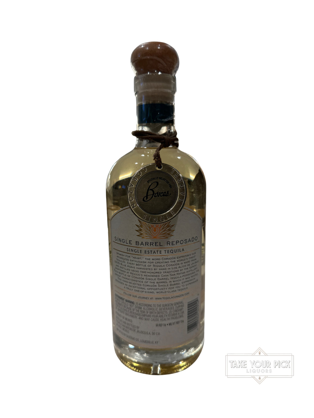 2022 Corazón Single Barrel Reposado 80 Proof 750ml