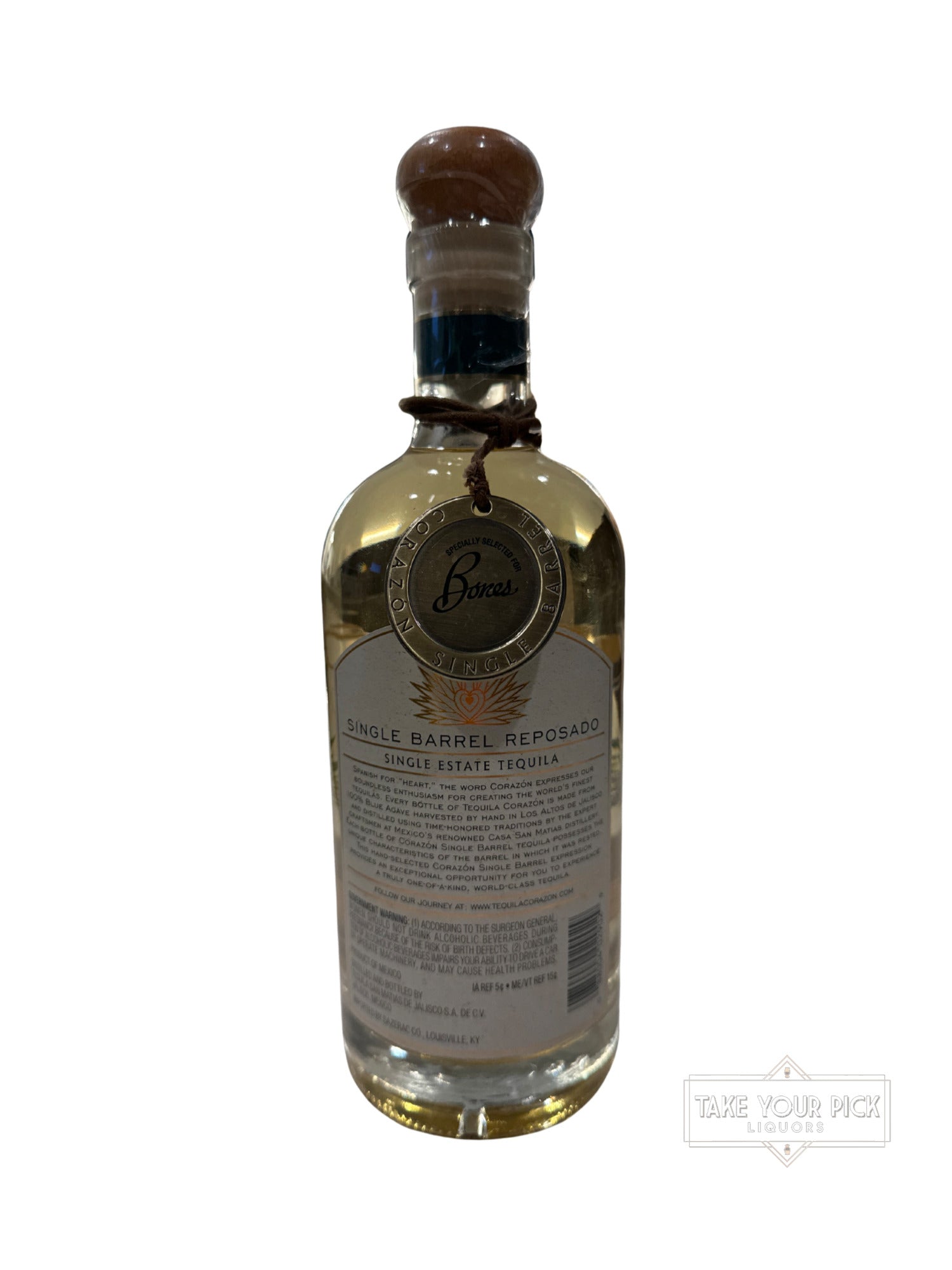 2022 Corazón Single Barrel Reposado 80 Proof 750ml