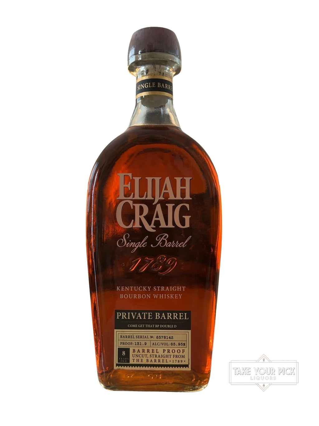 2022 Elijah Craig Come Get That BP Double D Single Barrel 131.9 Proof 750ml