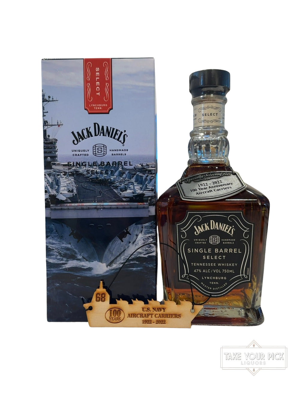 2022 Jack Daniel's Single Barrel Select 100 Year Anniversary Aircraft Carriers Tennessee Whiskey 94 Proof 750ml