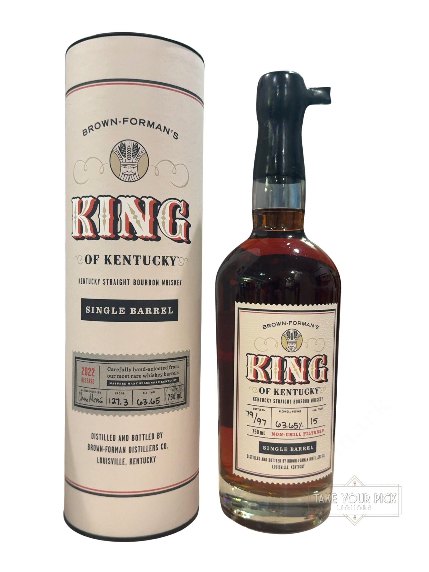 2022 King of Kentucky Kentucky Single Barrel 127.3 Proof 750ml