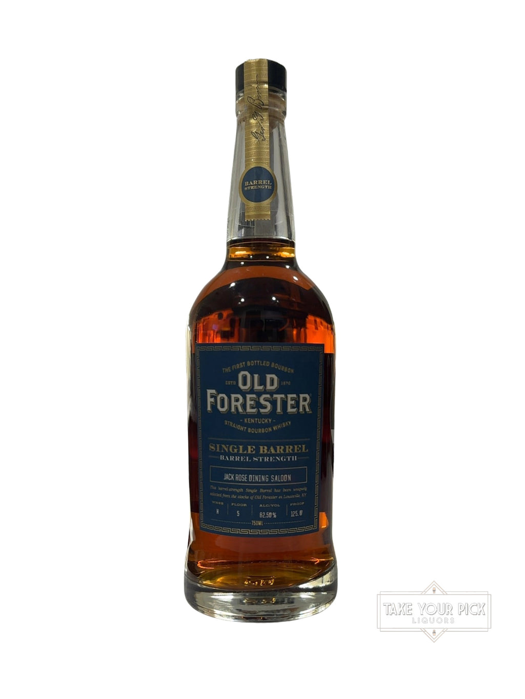 2022 Old Forester Single Barrel Barrel Strength Jack Rose Dining Saloon 125.0 Proof 750ml