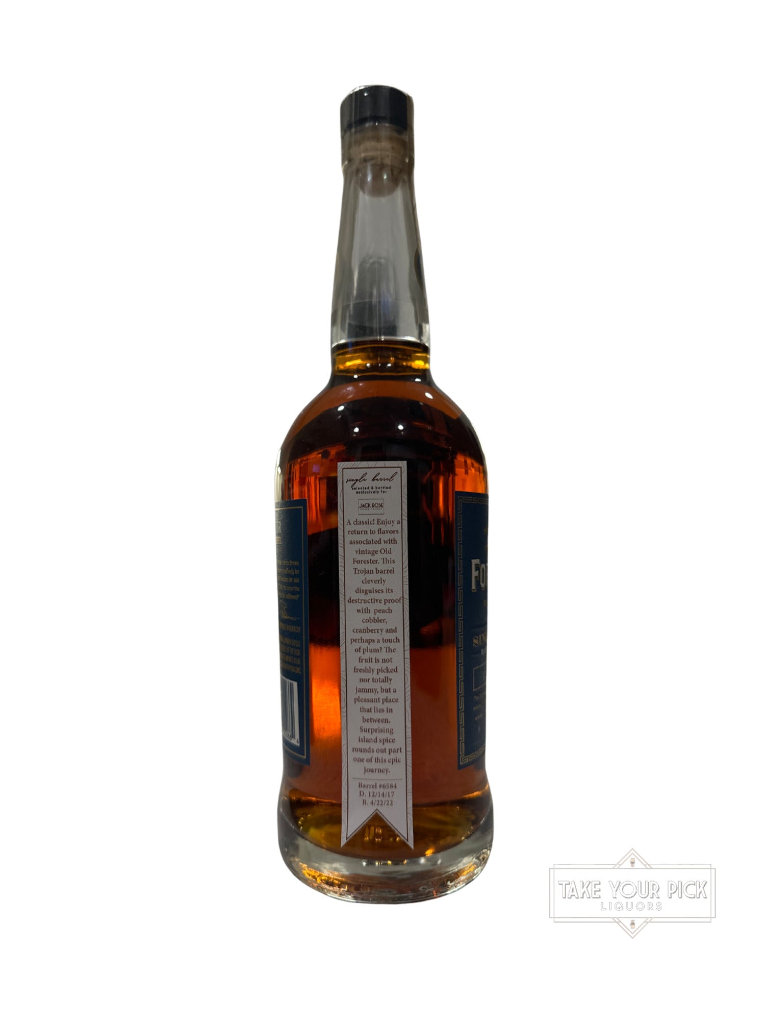 2022 Old Forester Single Barrel Barrel Strength Jack Rose Dining Saloon 125.0 Proof 750ml