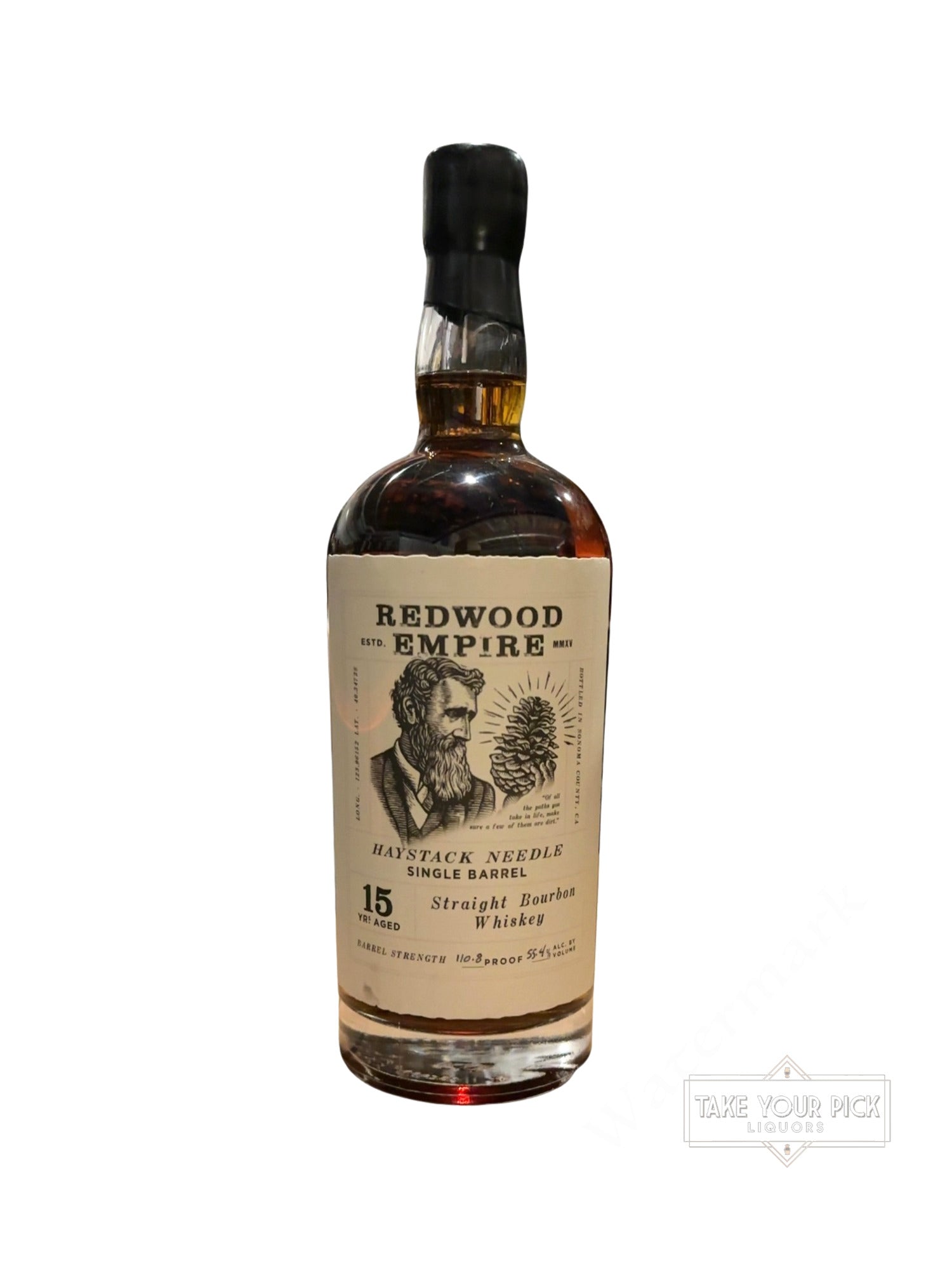 2022 Redwood Empire Trevor’s Haystack Needle Single Barrel Straight Bourbon Whiskey 110.8 Proof
