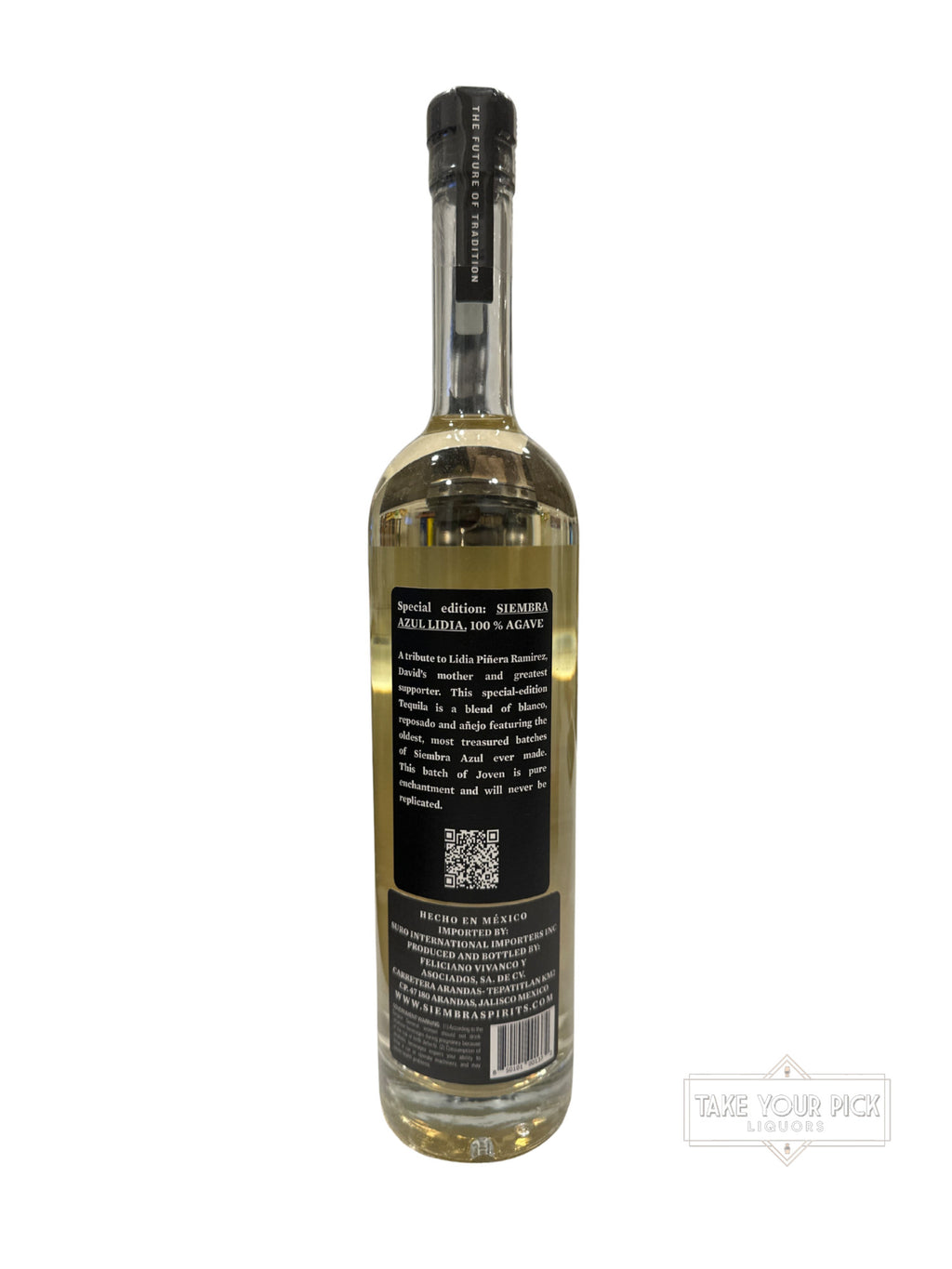 2022 Siembra Azul Lidia Special Edition Tequila Joven 80 Proof 750ml