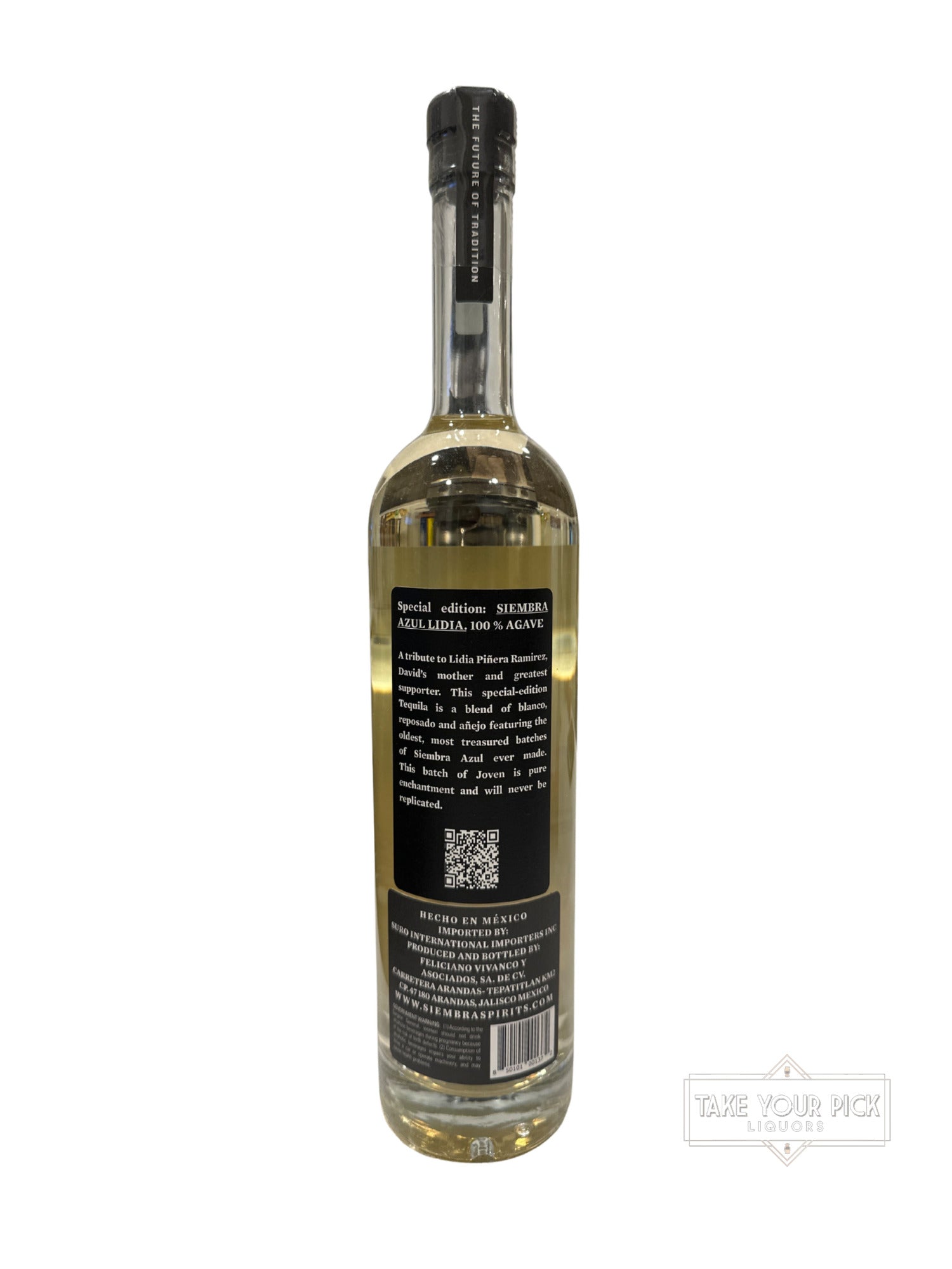 2022 Siembra Azul Lidia Special Edition Tequila Joven 80 Proof 750ml