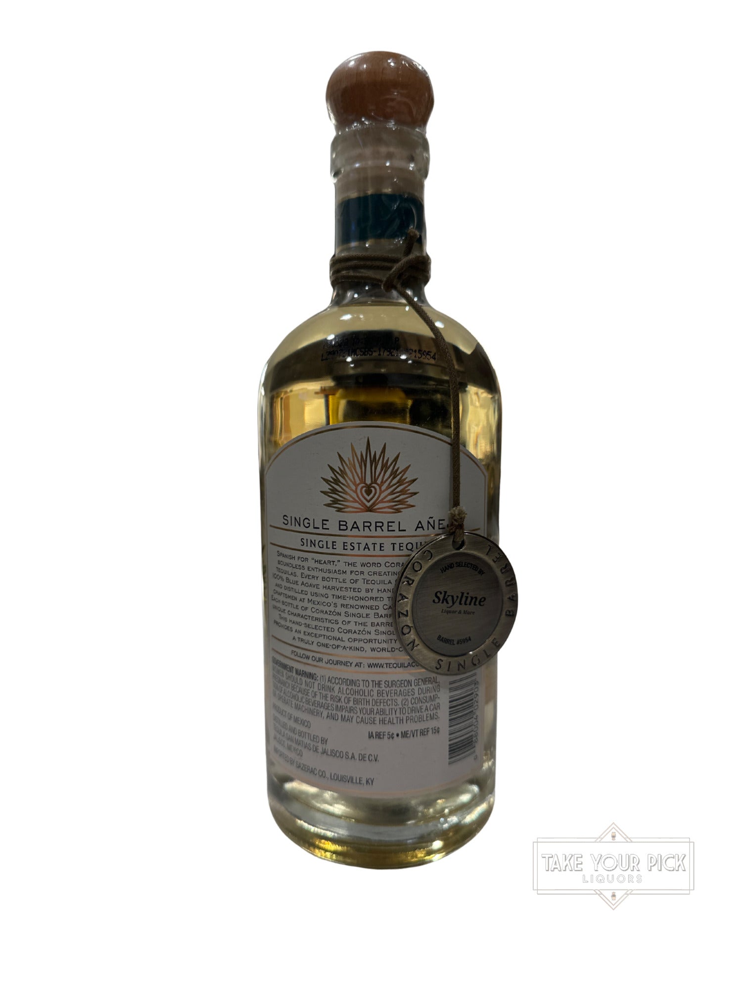 2023 Corazón Single Barrel Añejo 80 Proof 750ml