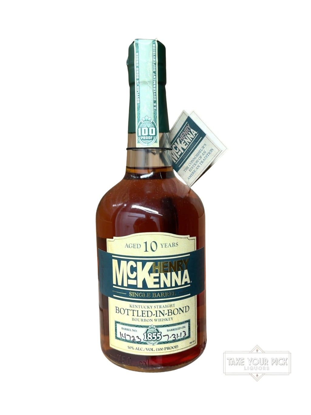 2023 Henry McKenna Single Barrel Bottled-in-Bond Bourbon Whiskey 100 Proof 750ml